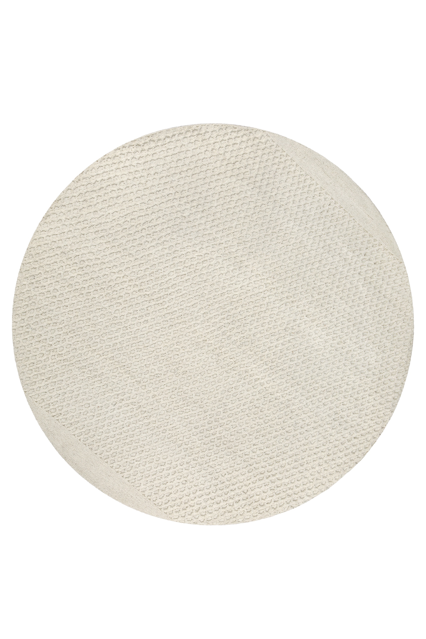 Wecon home Wollteppich »Hamptons THIRTYEIGHT«, rund, 11 mm Höhe, Schurwolle, Kurzflor, Wohn- & Schlafzimmer, elegant, Waben-Muster