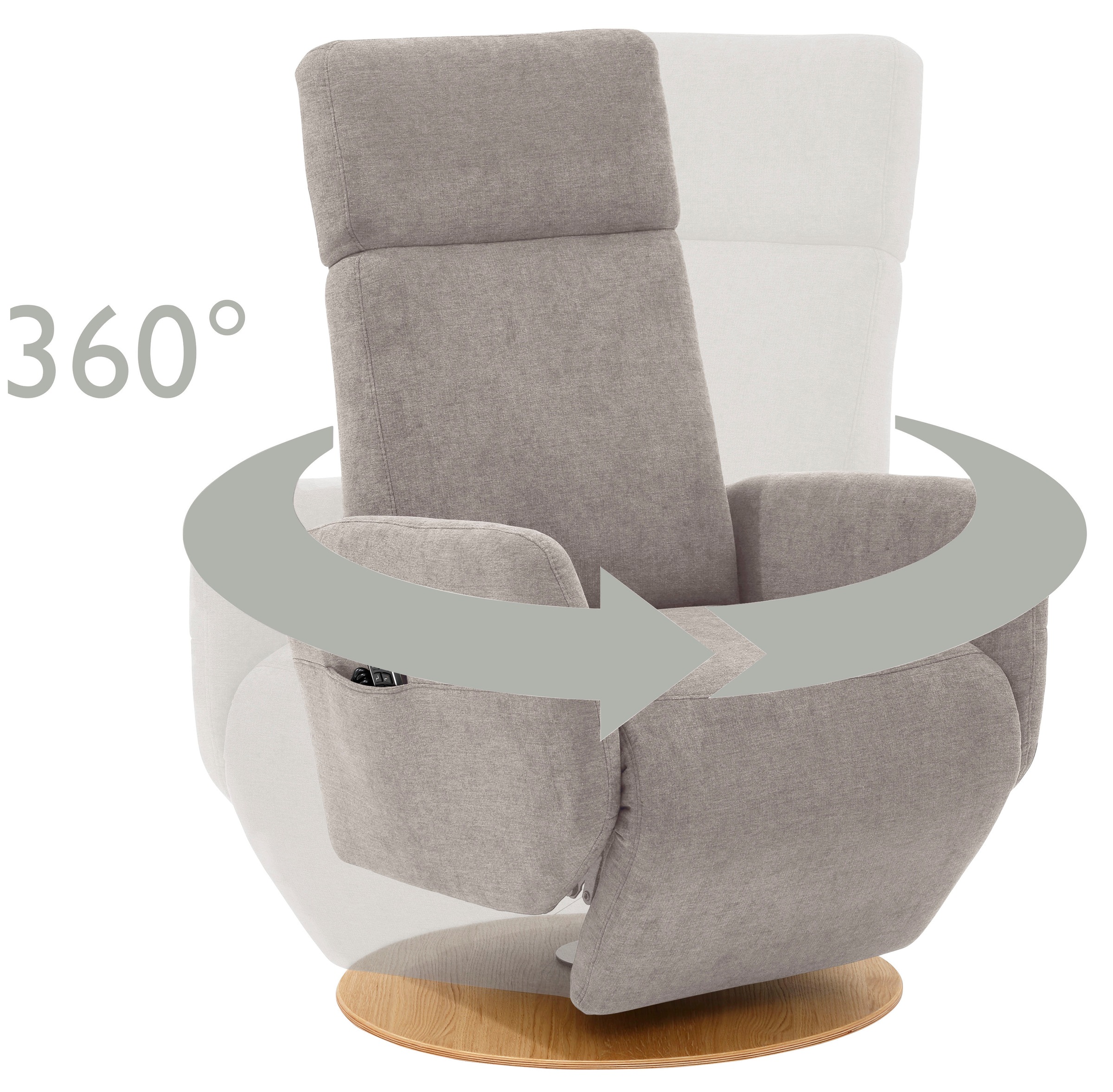 sit&more TV-Sessel »Kobra«, wahlweise mit 2 Motoren, 2 Motoren und Akku oder mit 2 Motoren