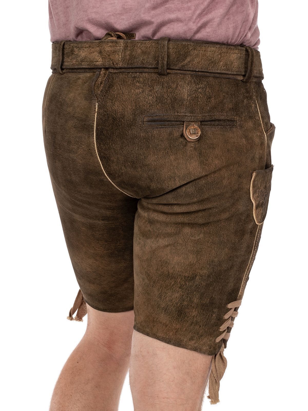 Spieth & Wensky Lederhose »Lederhose HAVEL tabak holz«