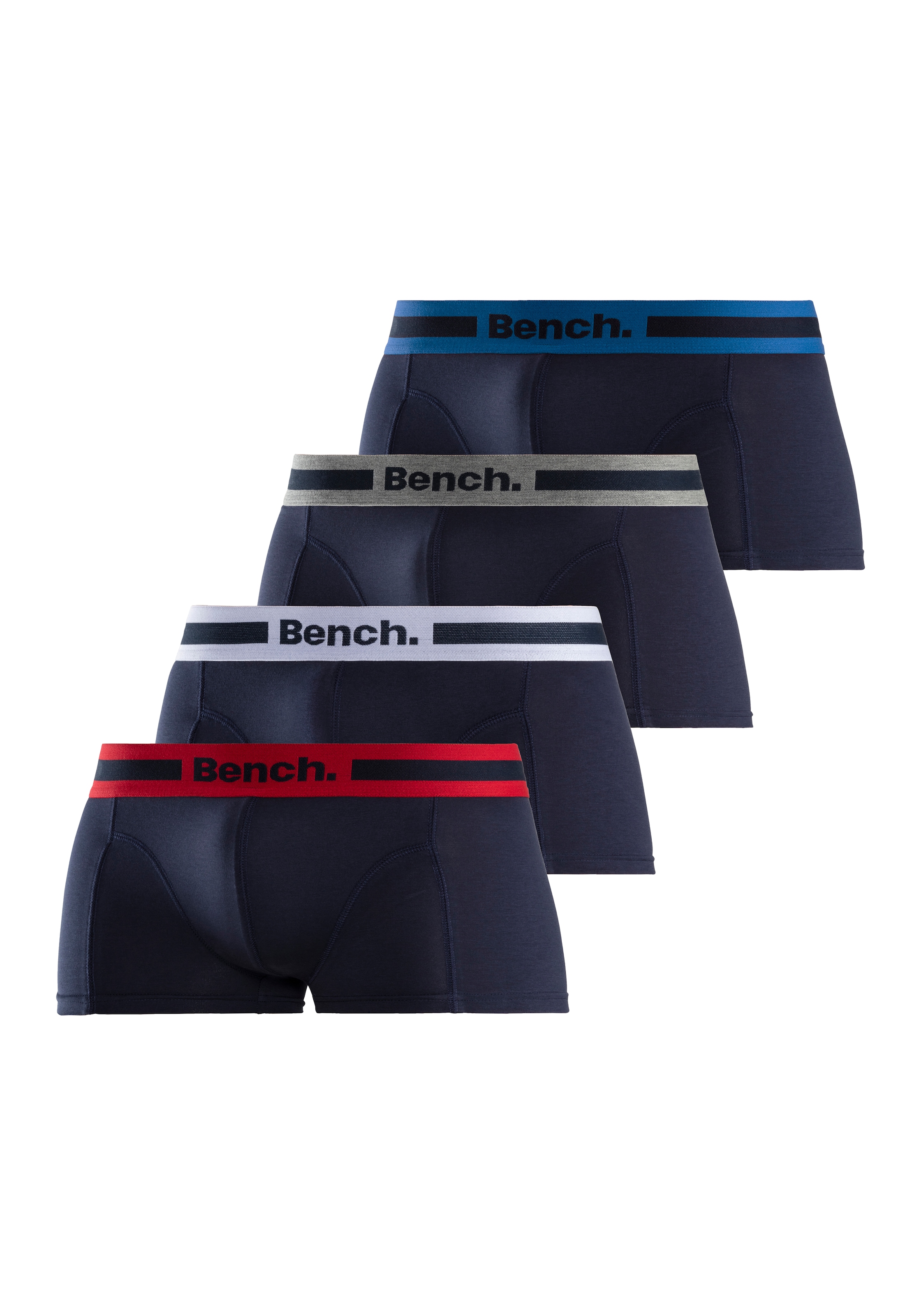 Bench. Hipster, (Packung, 4 St.), knapp sitzende Boxershorts aus Baumwollmischung