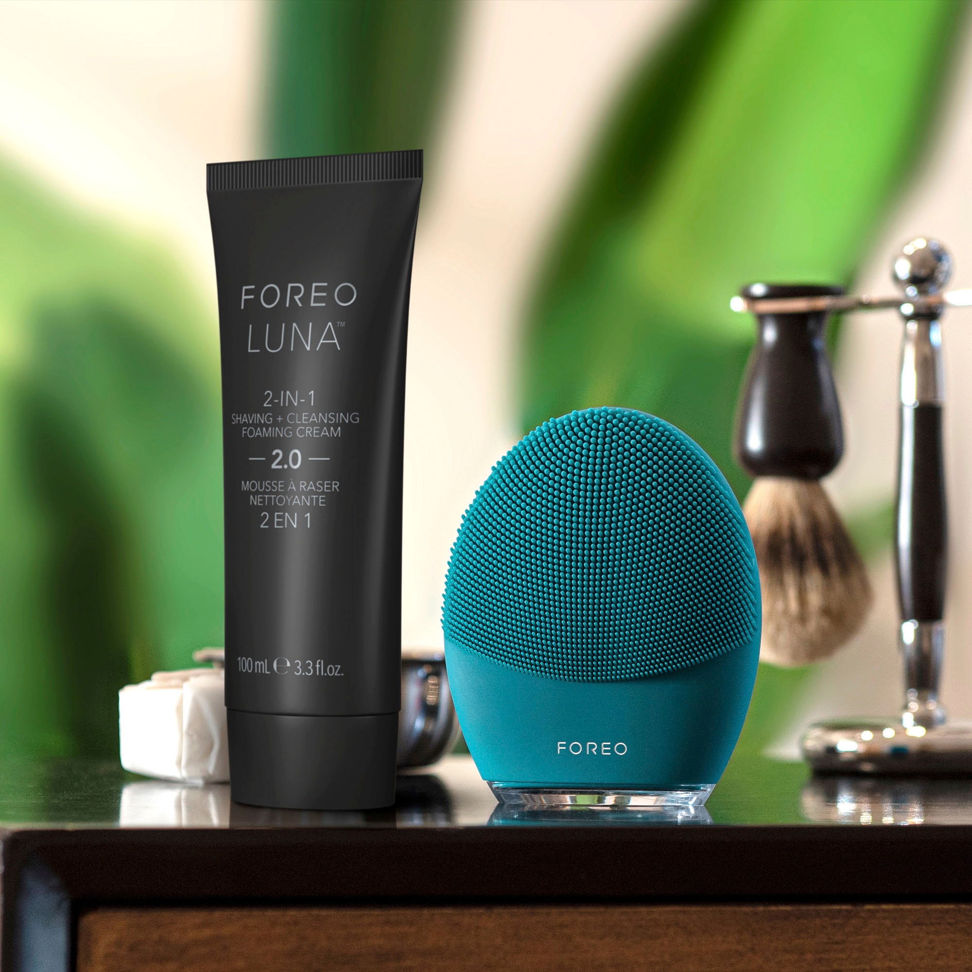 FOREO Rasiercreme »LUNA™ 2-IN-1 SHAVING + CLEANSING FOAMING CREAM 2.0 100 ml«