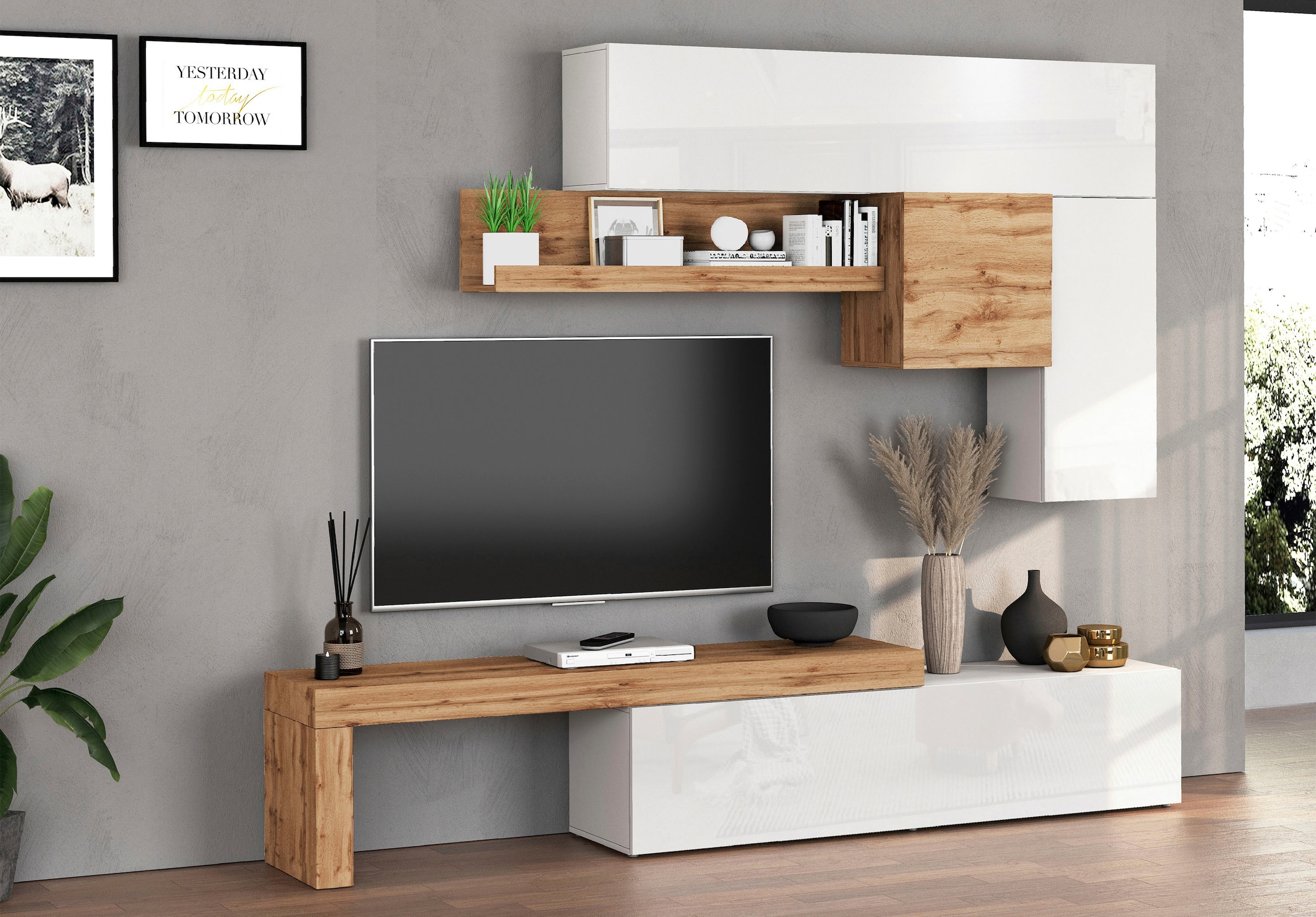 OTTO home Wohnwand »Chronos Wohnwand, Medienwand, 5-er set« Set, 5 Stk. tlg.