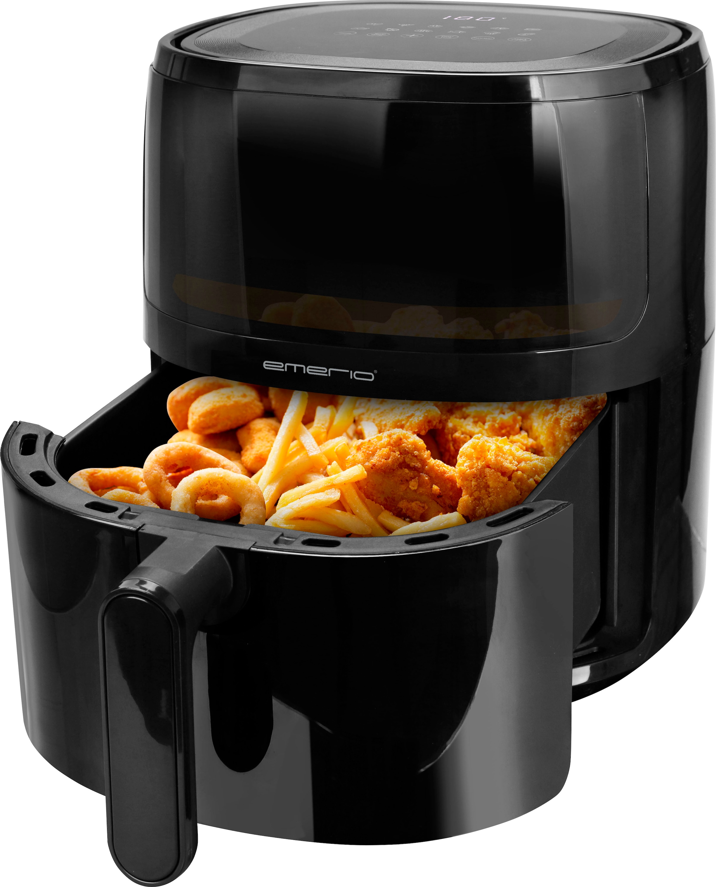 EMERIO AF-129329.3 Heißluft-Fritteuse 5 l 1500 W Schwarz