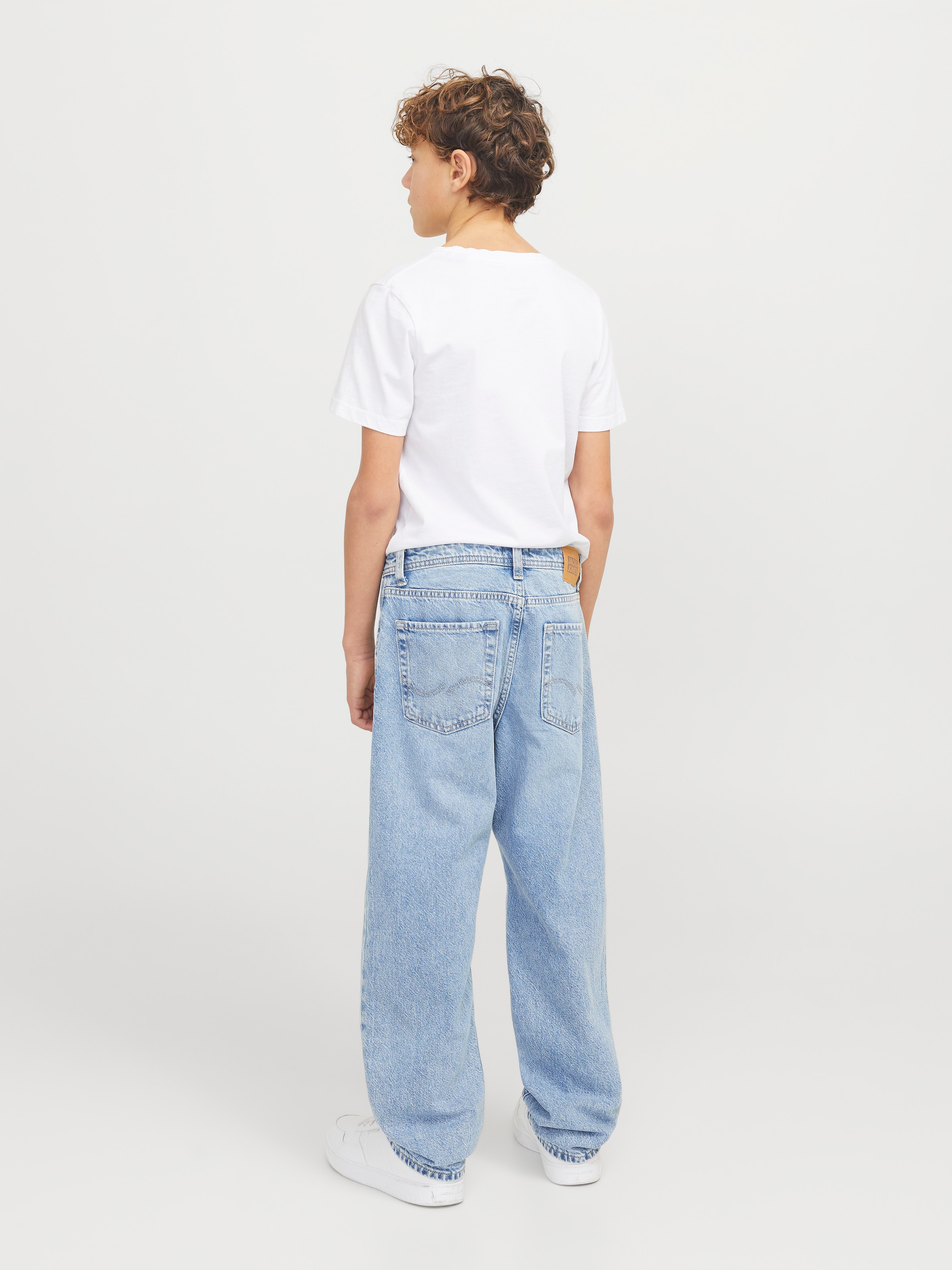 Jack & Jones Junior Relax-fit-Jeans »JJICHRIS sitzt bequem und ist ideal für den Alltag« Abriebeffekte, modisch, relaxed fit, Denim