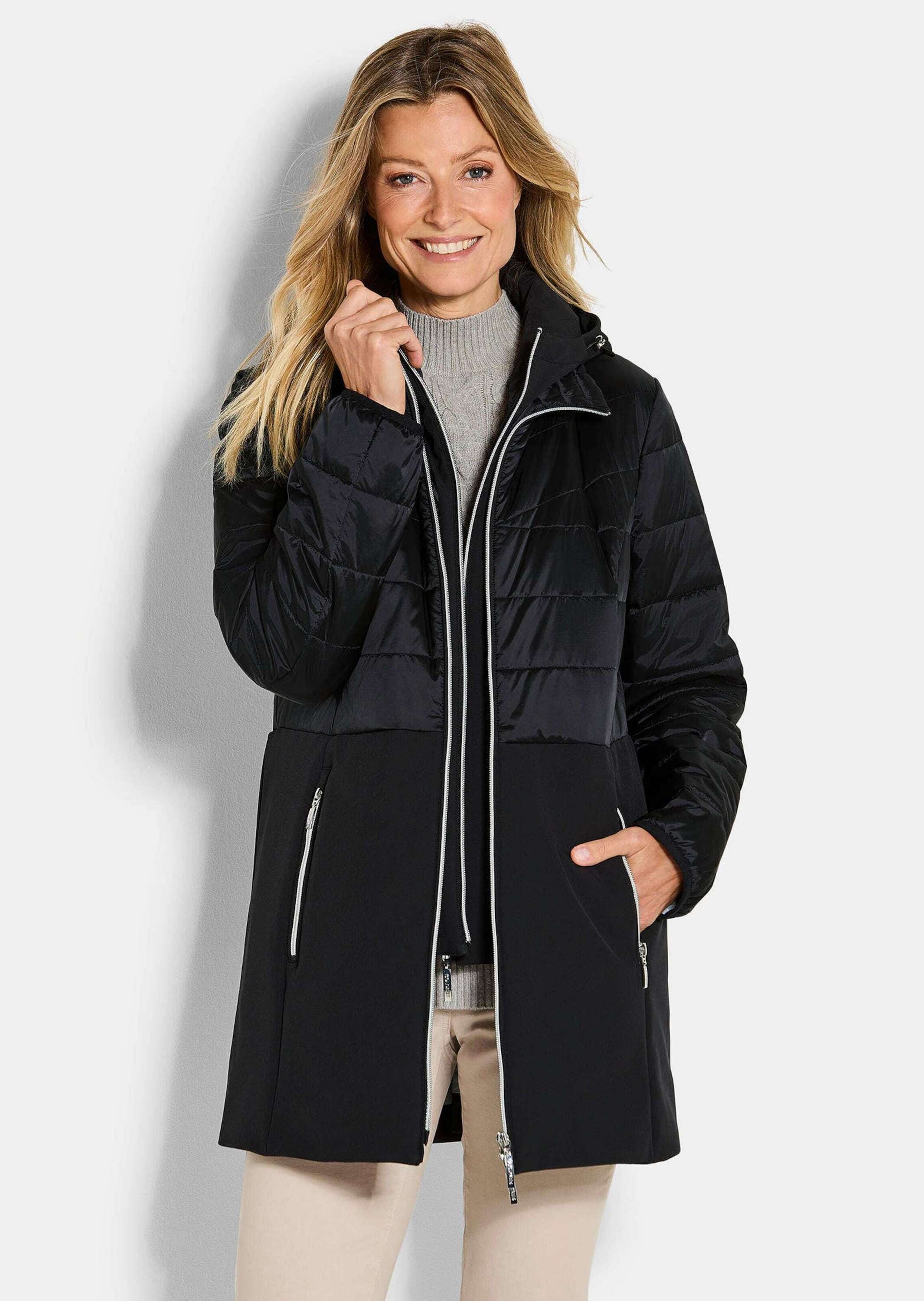 GOLDNER Langmantel »Steppmantel mit Softshell-Einsatz«