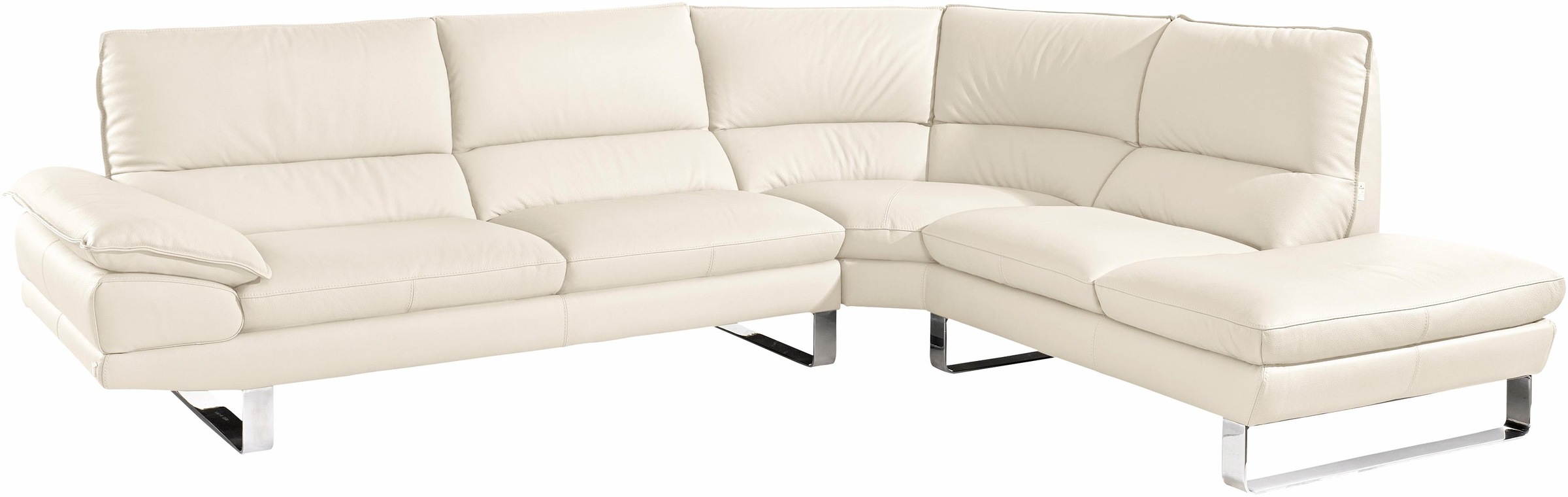 CALIA ITALIA Ecksofa »Dave, italienisches Designsofa mit erstklassigem Sitzkomfort, L-Form«, mit tollen Lederbezügen