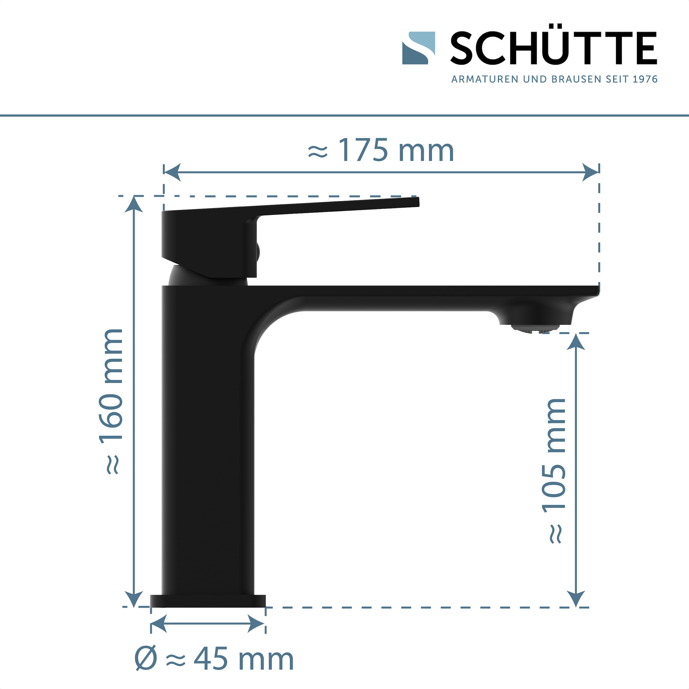Schütte Waschtischarmatur »SAN DIEGO« Hochdruck Armatur Bad, Waschtischarmatur, Wasserhahn