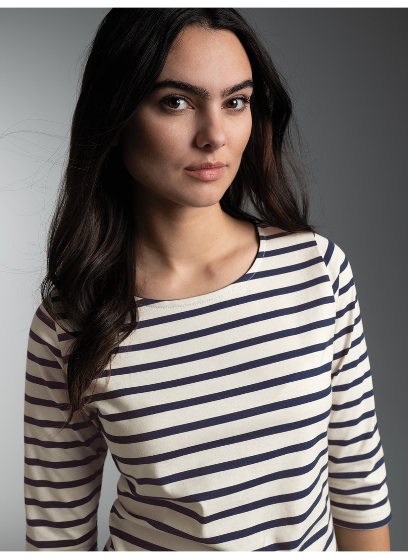 Trigema T-Shirt »TRIGEMA 3/4 Arm T Shirt mit Ringelmuster "Sail"« 1