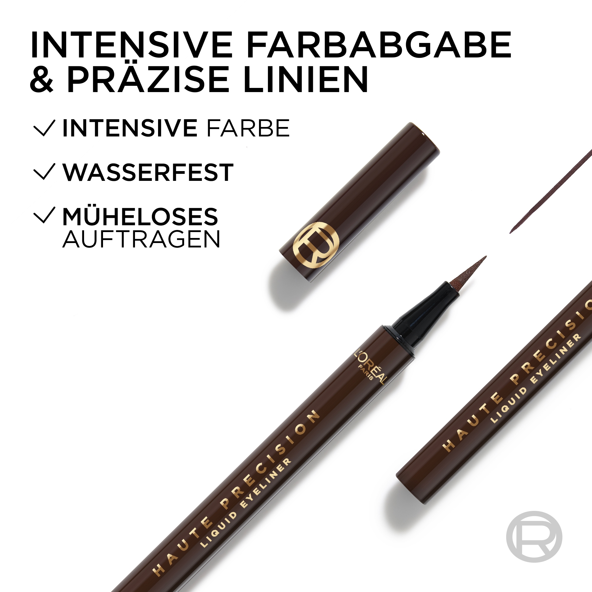L'ORÉAL PARIS Eyeliner »HAUTE PRECISION« hält bis zu 24H, wasserfest