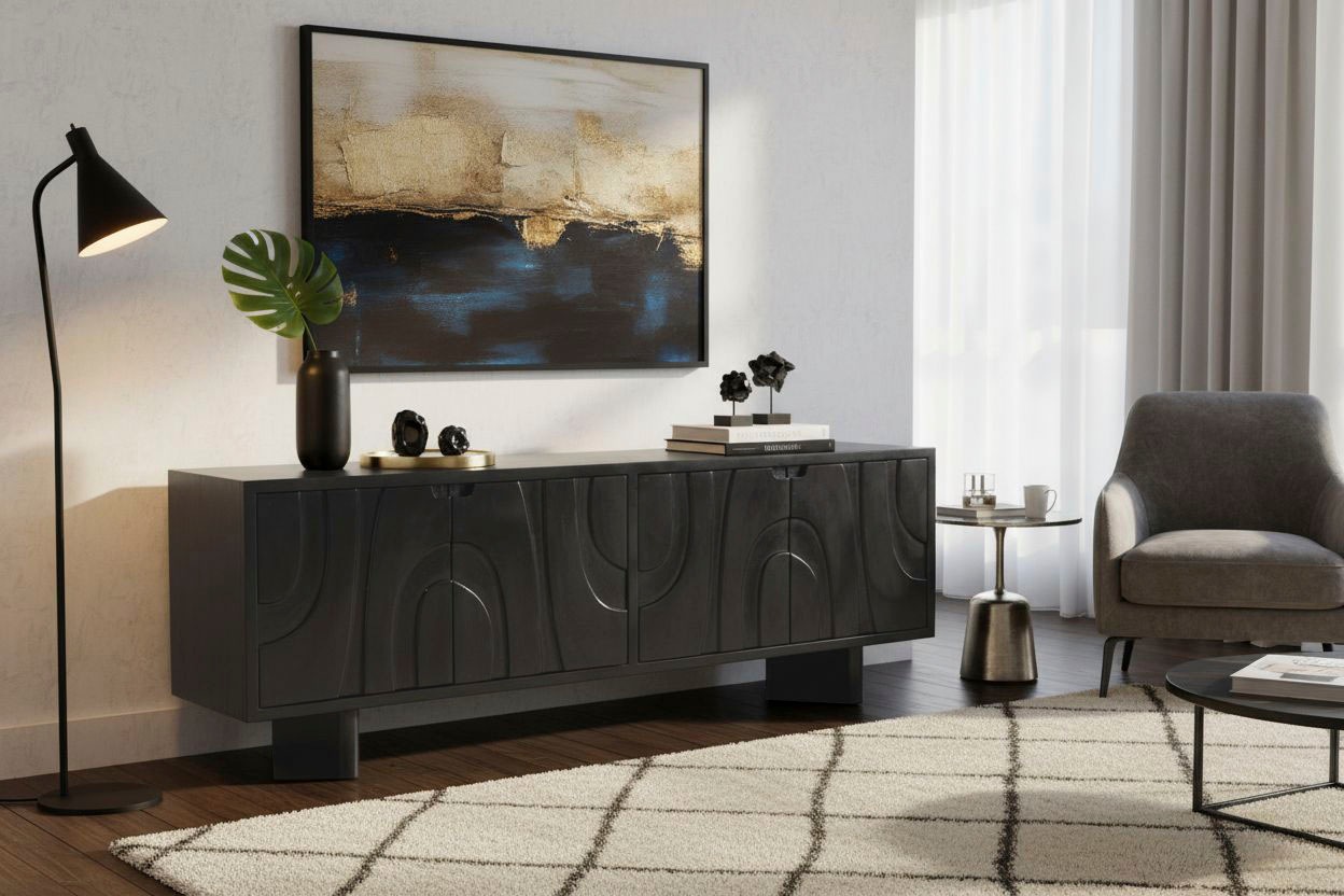 SIT Lowboard 1 Stk. tlg. mit Schnitzereien auf der Front