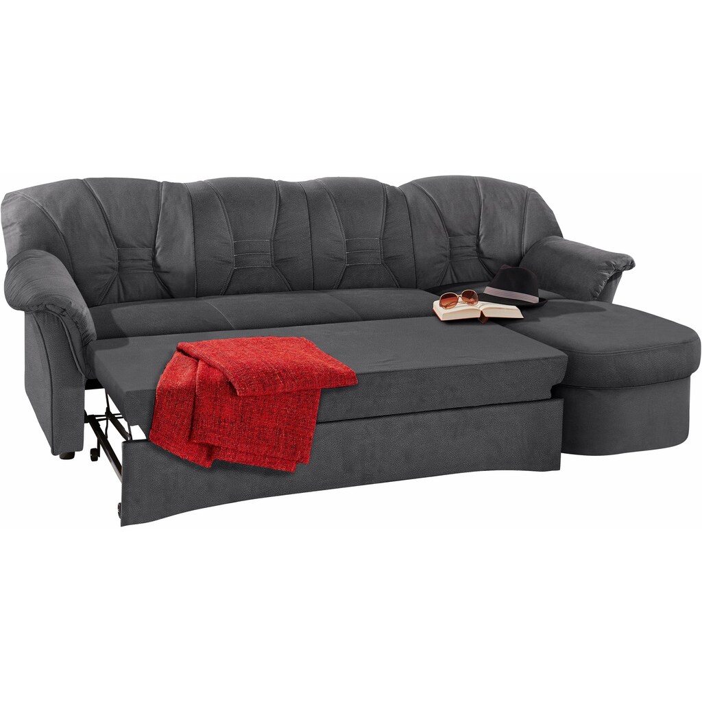 DOMO collection Ecksofa »Elva«, wahlweise mit Bettfunktion und Federkern