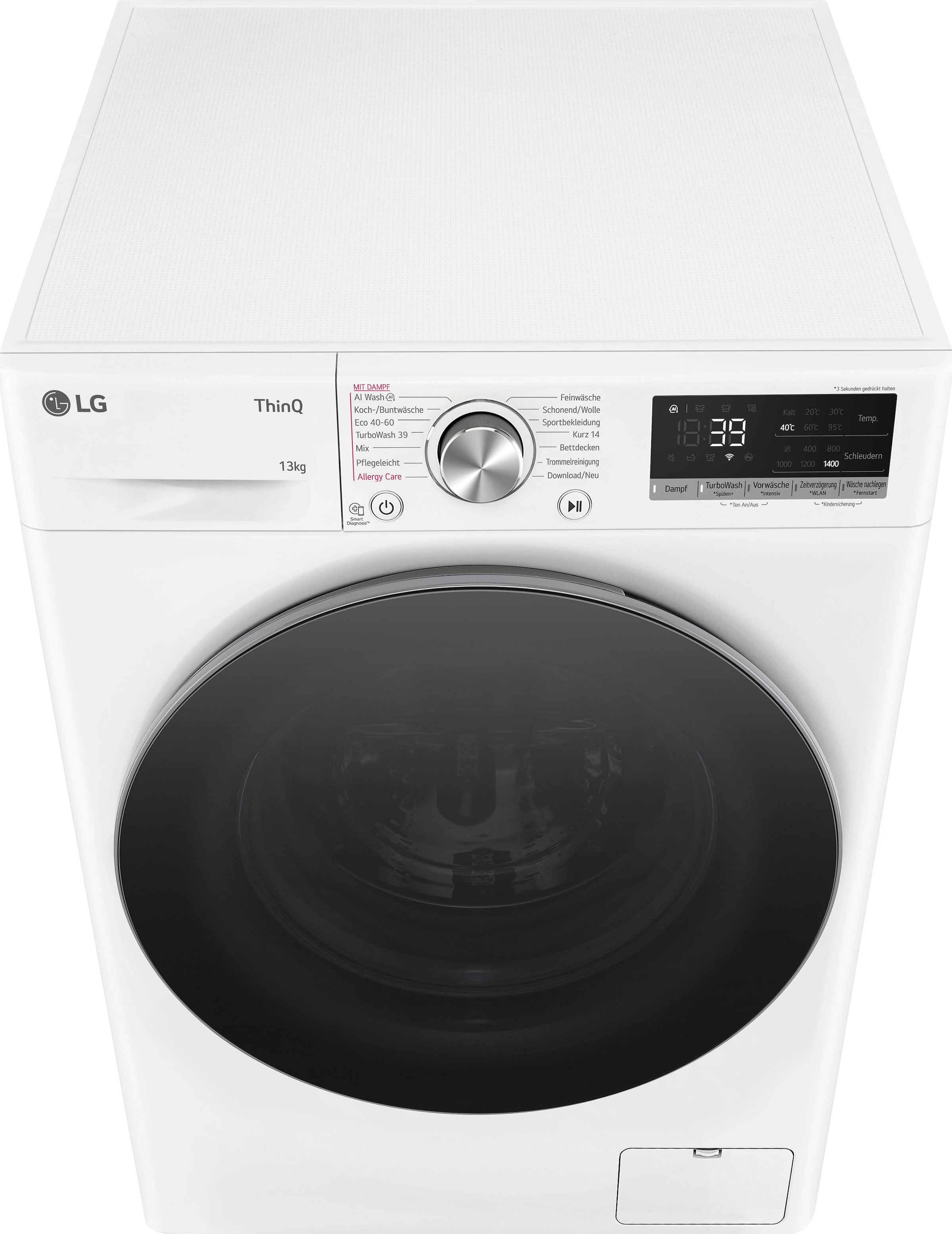 Jahren 3 Garantie Waschmaschine 1400 Serie 13 LG mit »F4WR7031«, XXL kg, F4WR7031, U/min 7,