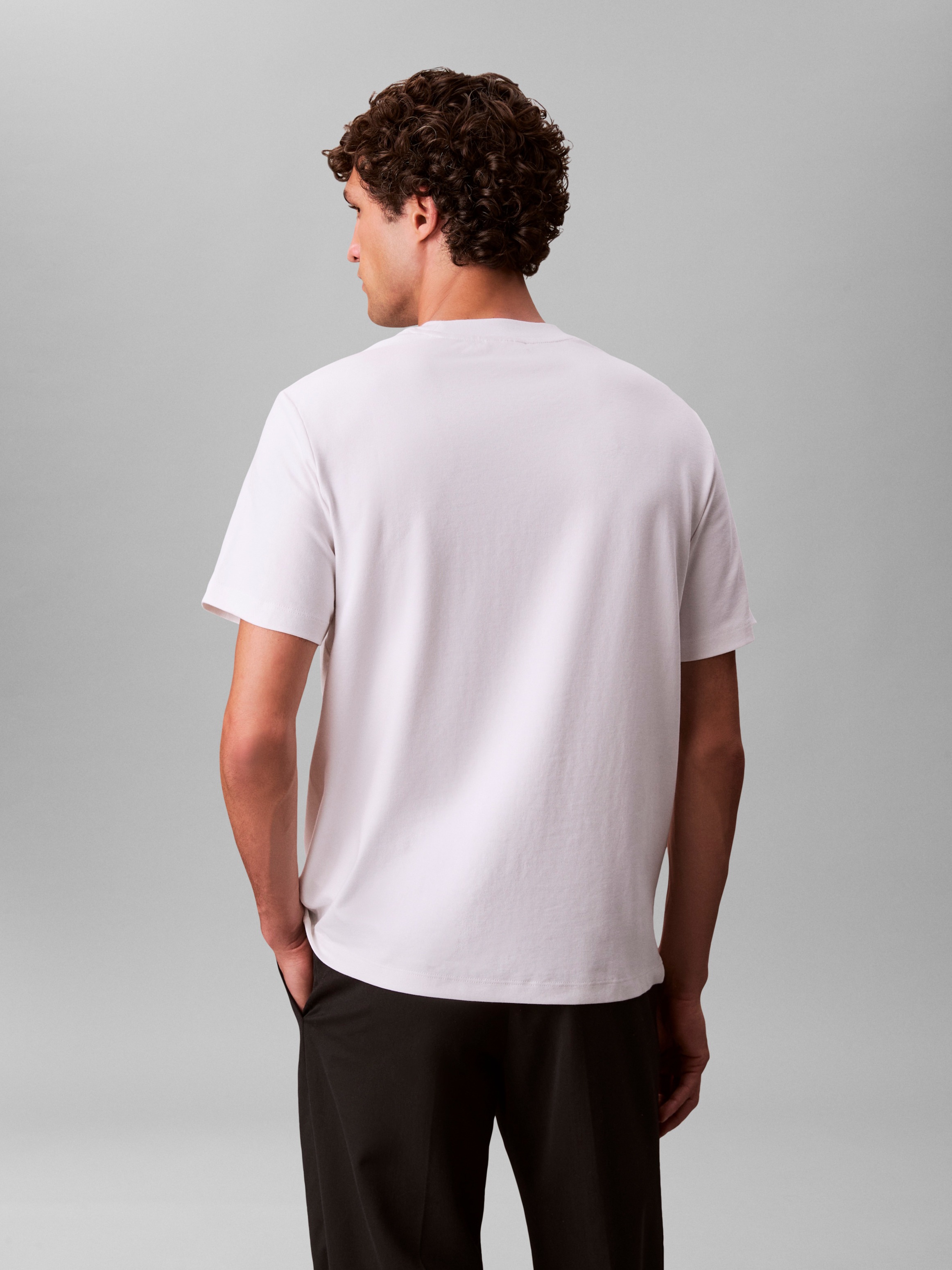 Calvin Klein T-Shirt »SS STRETCH PIQUE NANO EASY TEE« Mit Rundhalsausschnitt