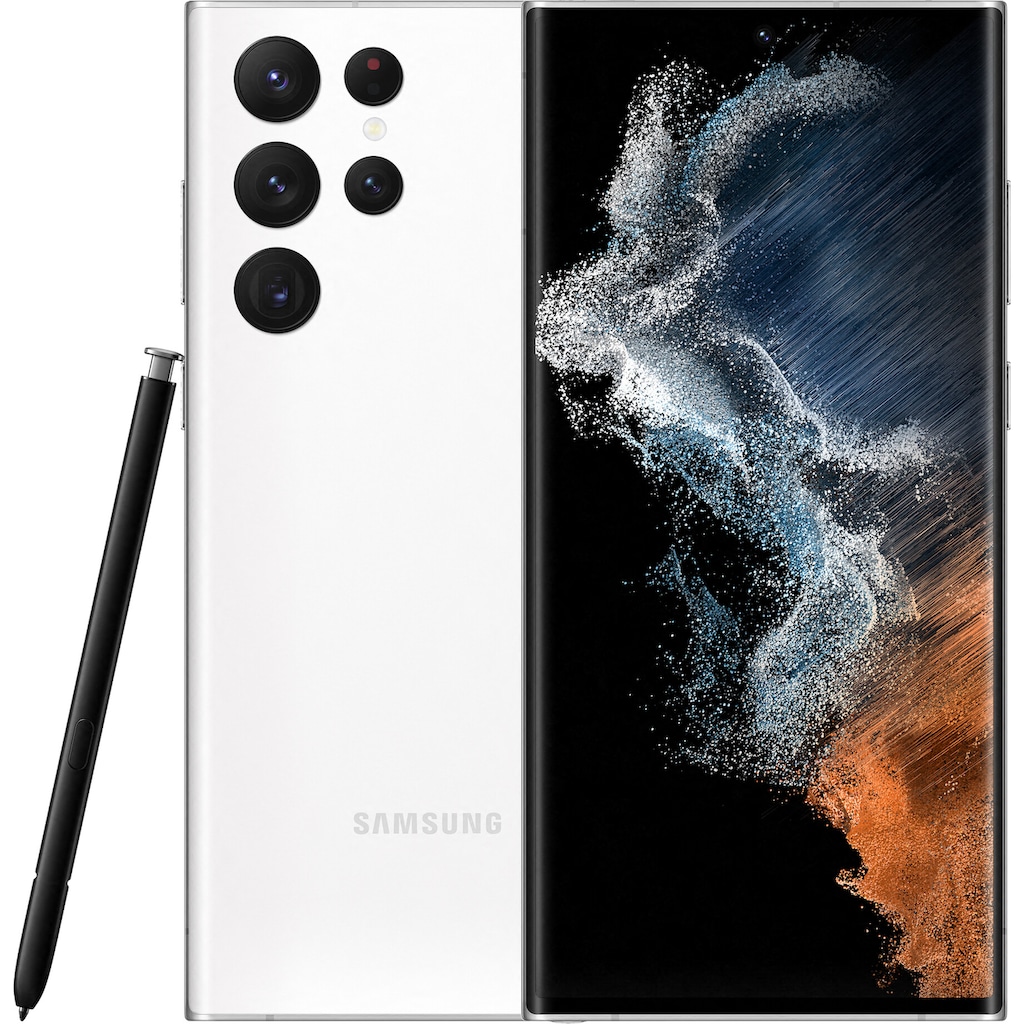 Samsung Smartphone »Galaxy S22 Ultra«, Phantom White, 17,3 cm/6,8 Zoll, 512 GB Speicherplatz, 108 MP Kamera