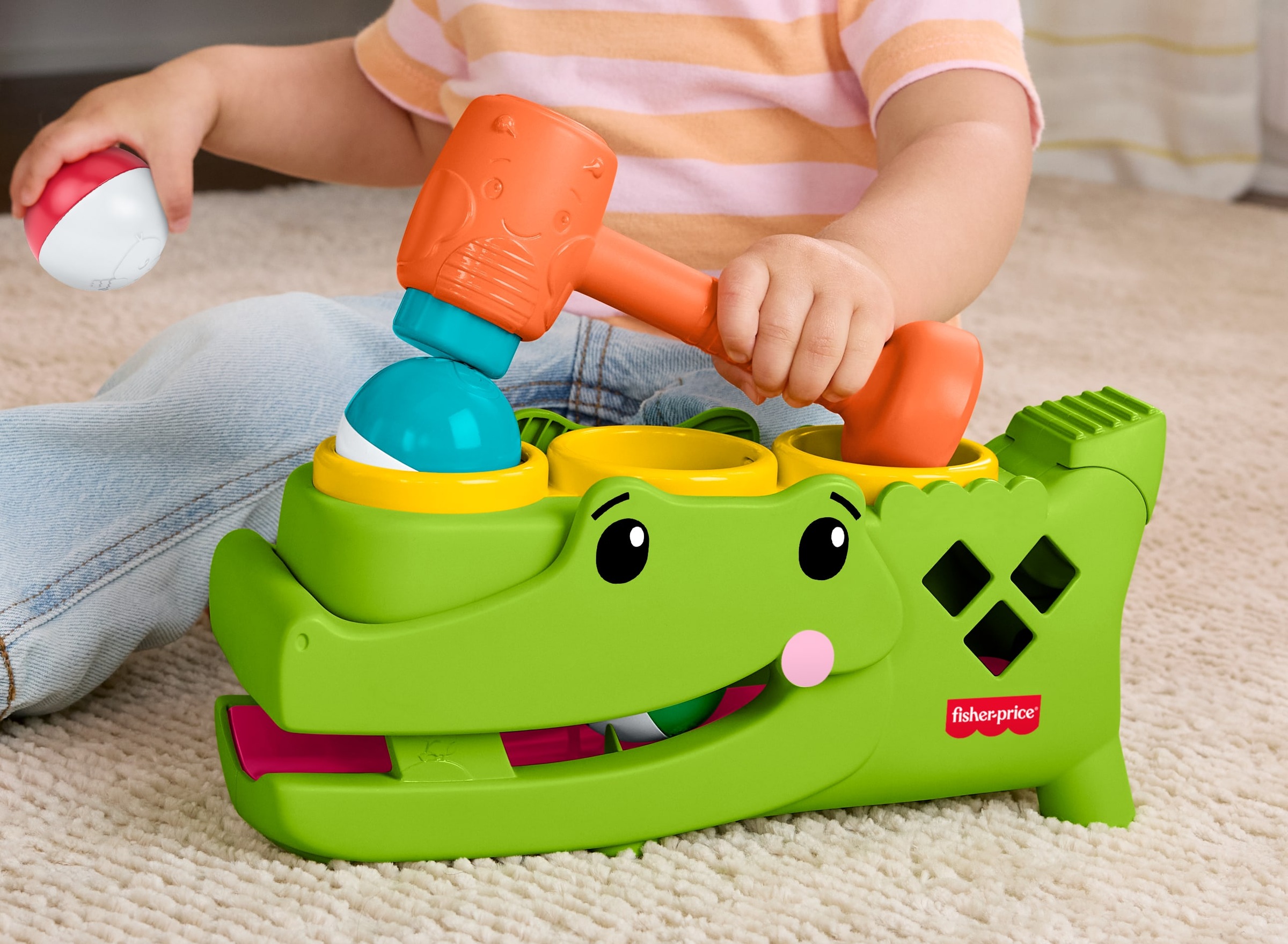 Fisher-Price® Klopfbank »Sitz- und Klopf-Rolligator«