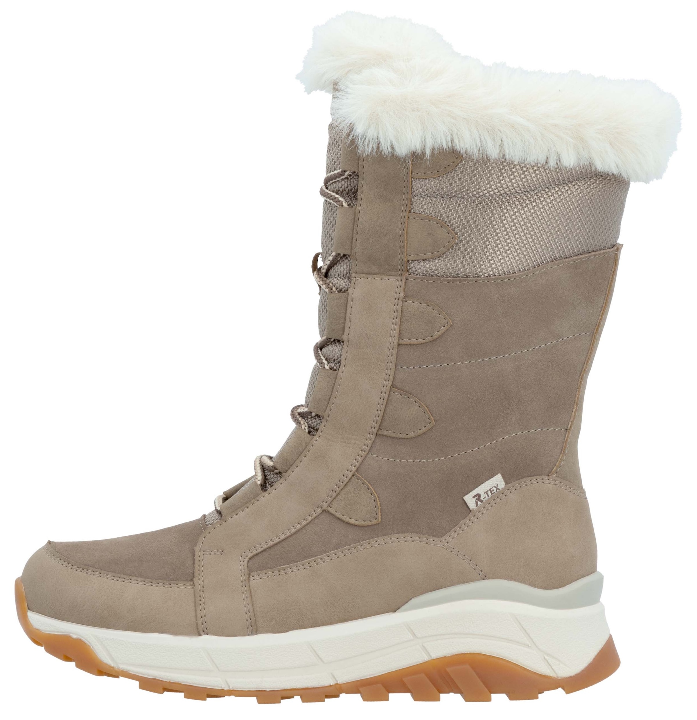 Rieker EVOLUTION Winterboots, Schneeboots, Winterboots mit Lammwollfutter, Fiber Grip Laufsohle