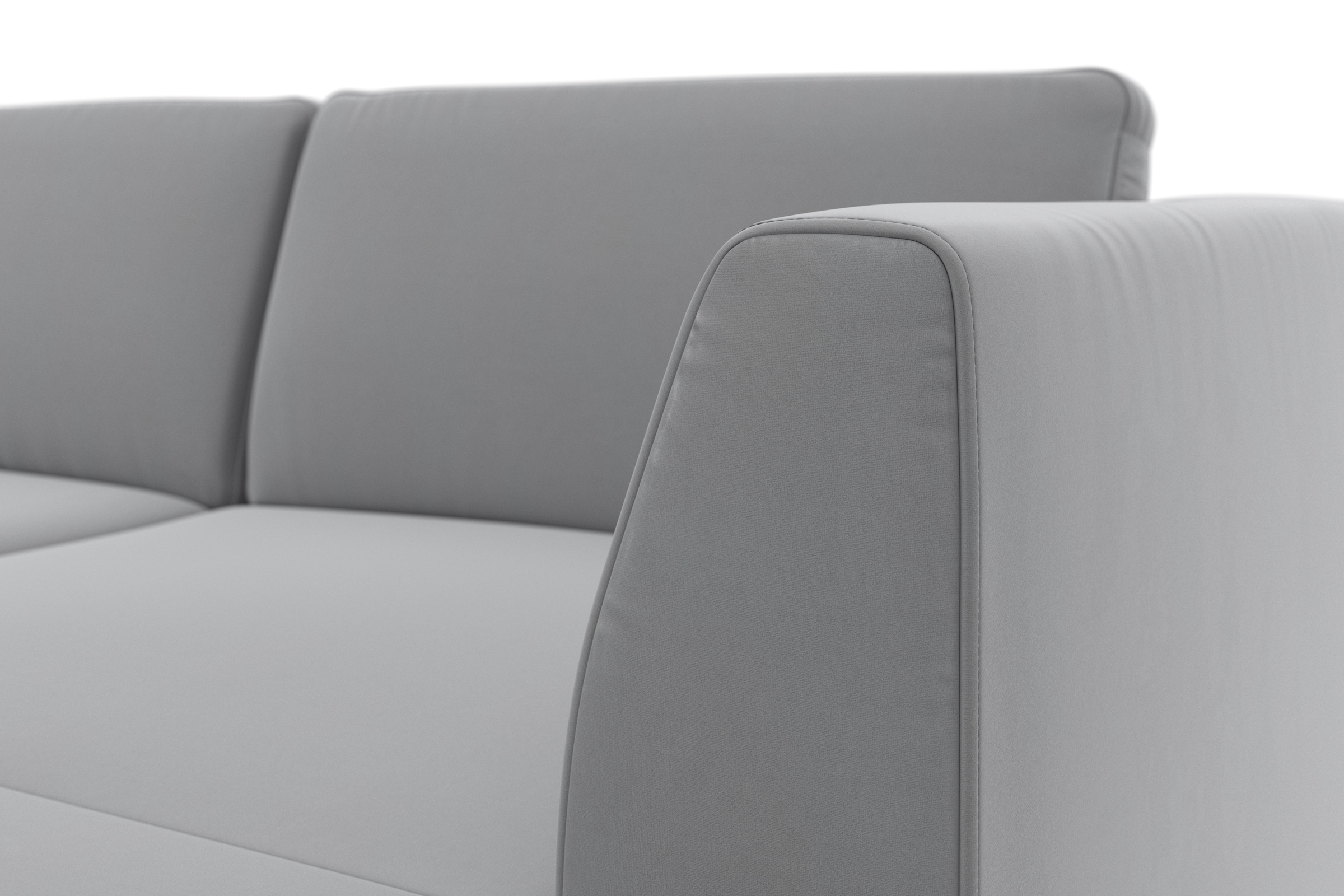 sit&more Wohnlandschaft »Olsen U-Form«, inklusive Sitztiefenverstellung, wahlweise mit Bettfunktion, 15cm hoch