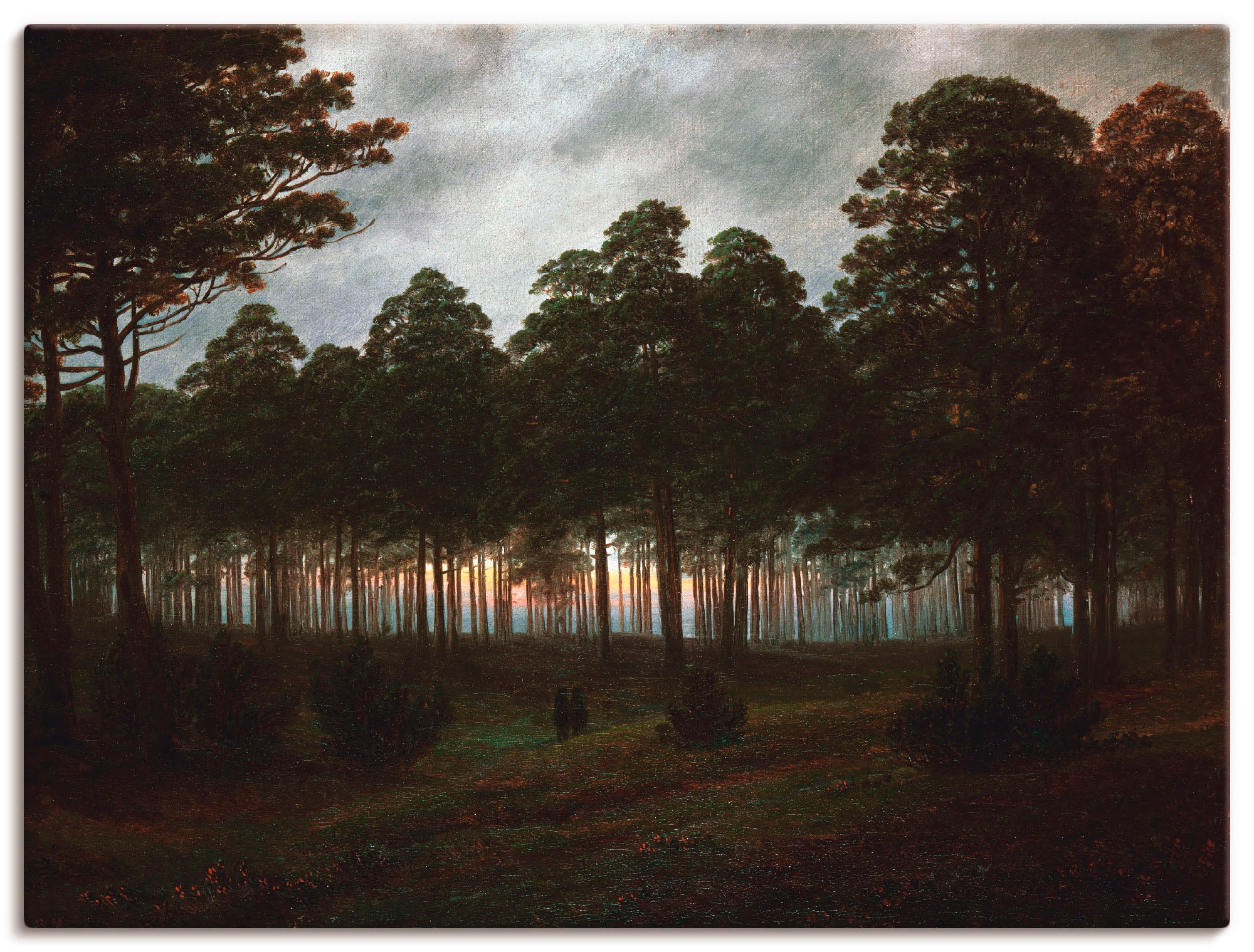 Artland Wandbild »Der Abend, um oder versch. Leinwandbild, St.), Größen (1 Rechnung Wandaufkleber bestellen als auf Poster in Wald, 1820/21«
