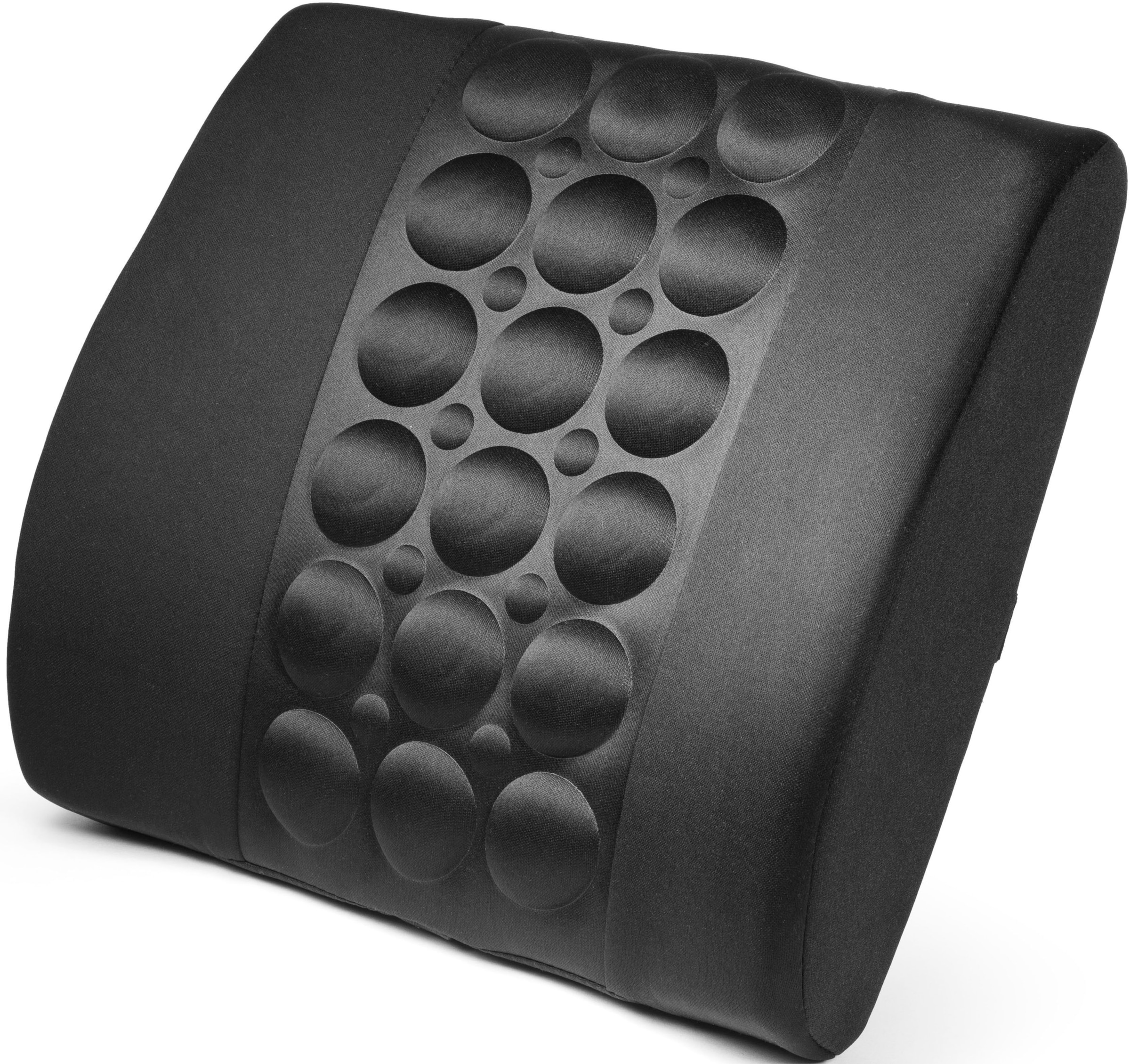 Technaxx, Stuhlkissen »Lifenaxx ergonomisches Rückenkissen LX-022«, schwarz + gepunktet unifarben, B/L: 10 cm x 35 cm - 1 Stk.