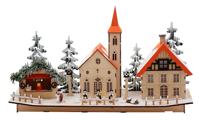 Alfred Kolbe Krippen-Zubehör »Weihnachtsdeko«, Backofen und Hackstock,  inkl. Holzkörbchen bequem bestellen