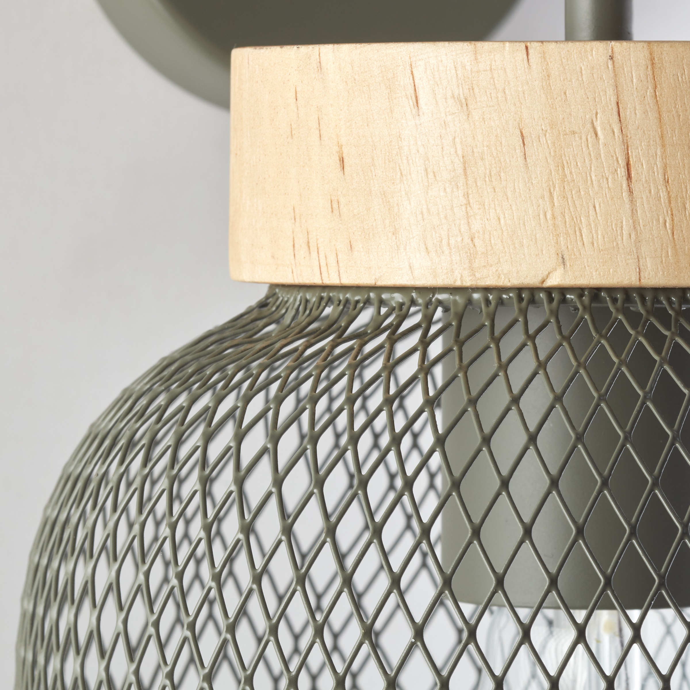 Brilliant Wandleuchte »Giada«, 1 flammig, Leuchtmittel E27 | ohne Leuchtmittel, Wandlampe, Höhe 26,5 cm, 1x E27, Metall/Holz