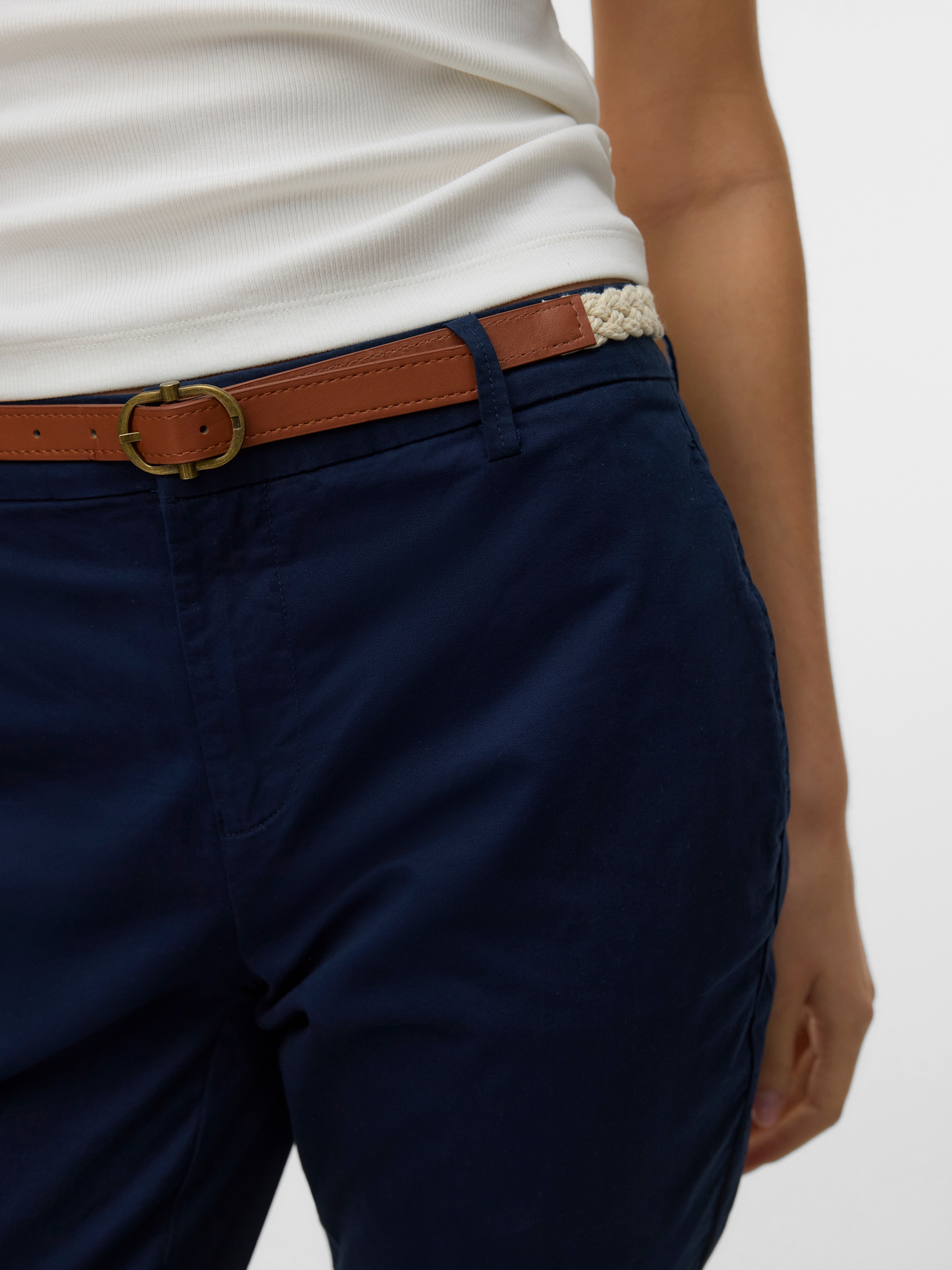 Vero Moda Chinohose »VMFIEBY MW TAPERED CHINO PANT«  Baumwollmischung