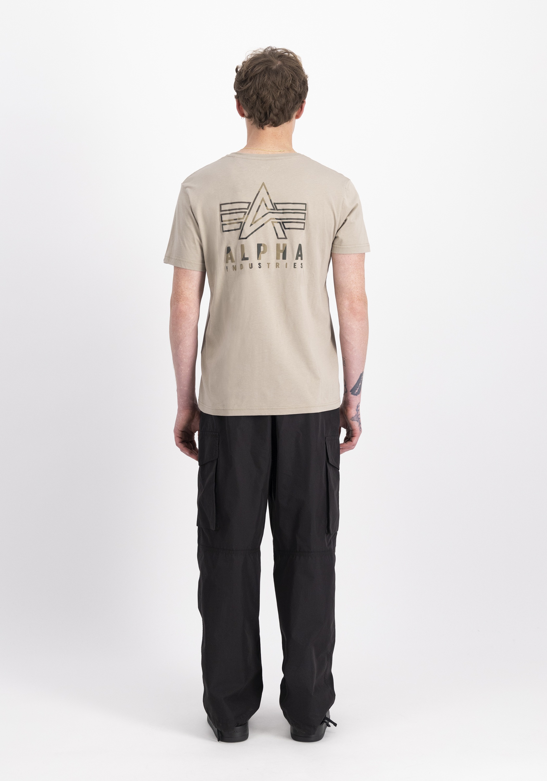 Alpha Industries T-Shirt »Camo Logo Puff Print Backprint T-Shirt«