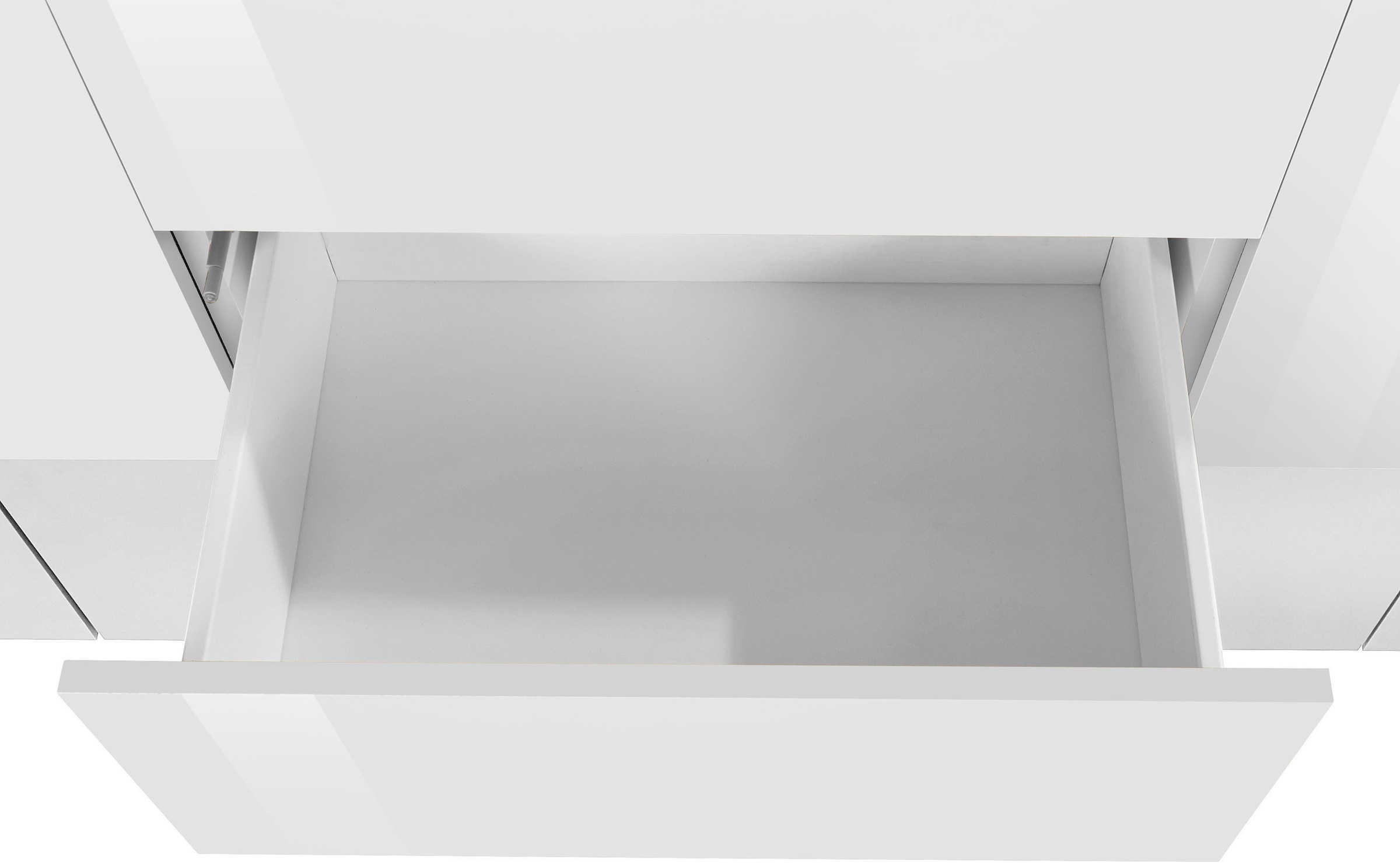 INOSIGN Sideboard »Coro, Kommode, Schrank, Kredenz, grifflos mit Einlegeböden«, 1 Klappe,4 Türen,2 Schubkästen Doppeltiefe, Breite 220
