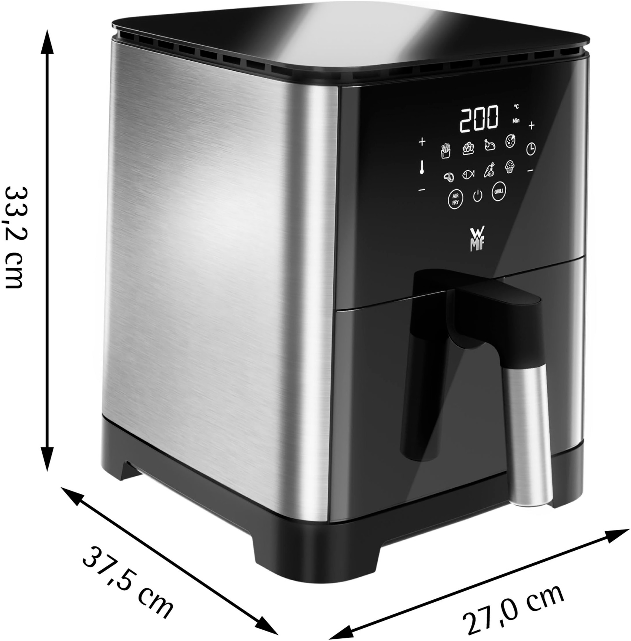 WMF Heißluftfritteuse »Multi Taste«, 1550 W, gesundes Frittieren
