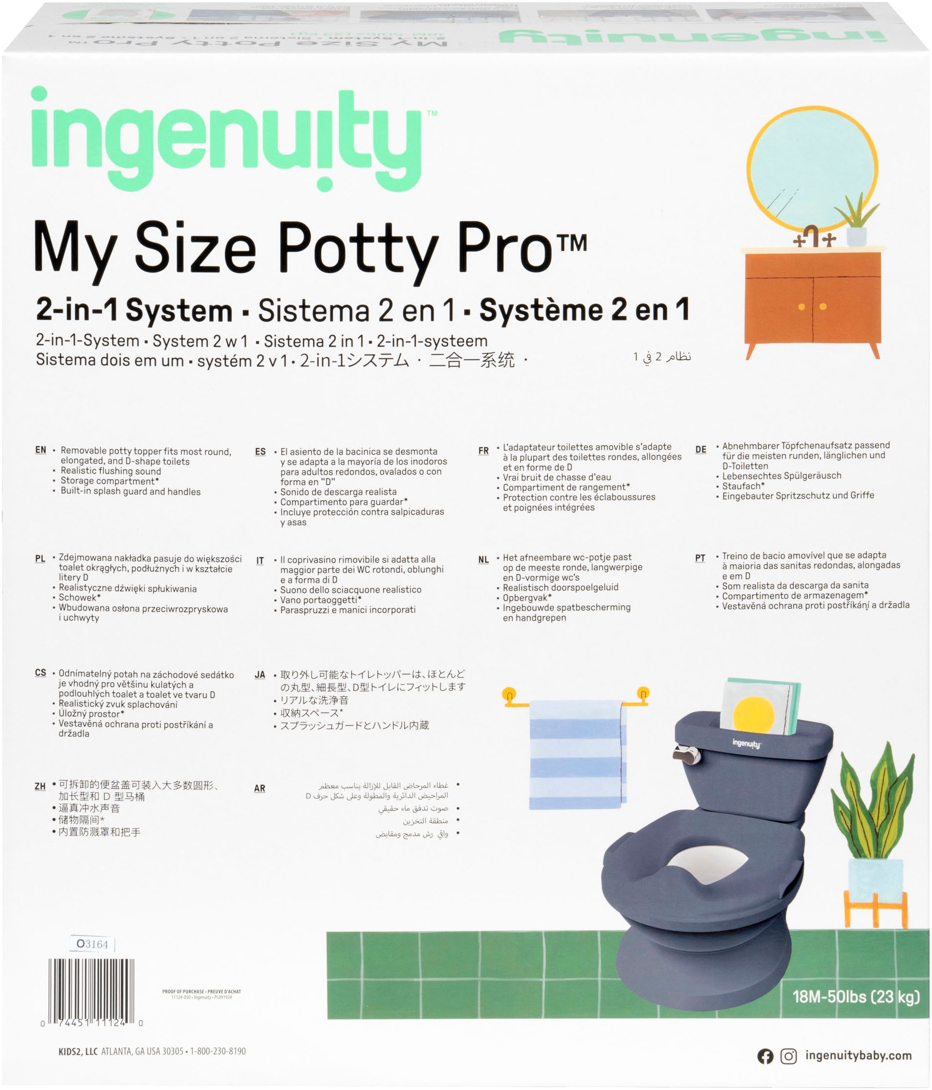 ingenuity Toilettentrainer »My Size Potty Pro™«
