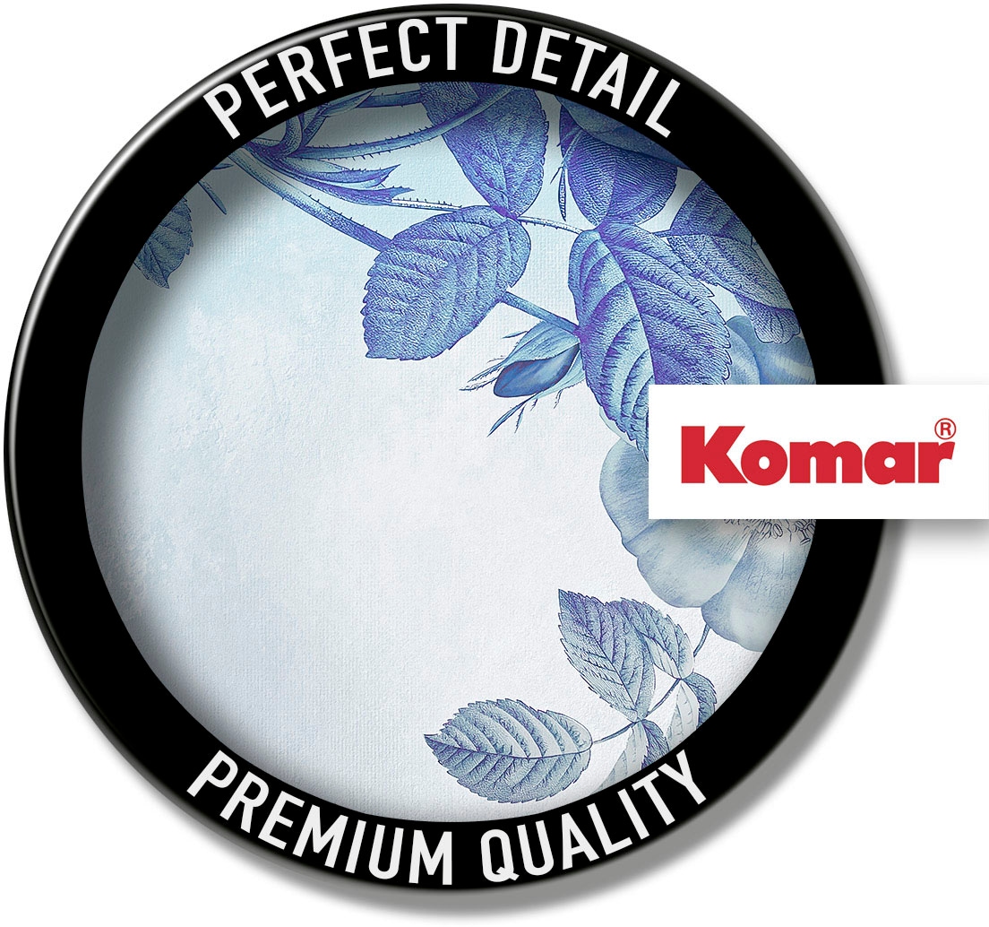 Komar Vliestapete »Digitaldruck Vlies - Blue Aura - Größe 350 x 250 cm«, bedruckt, Wohnzimmer, Schlafzimmer