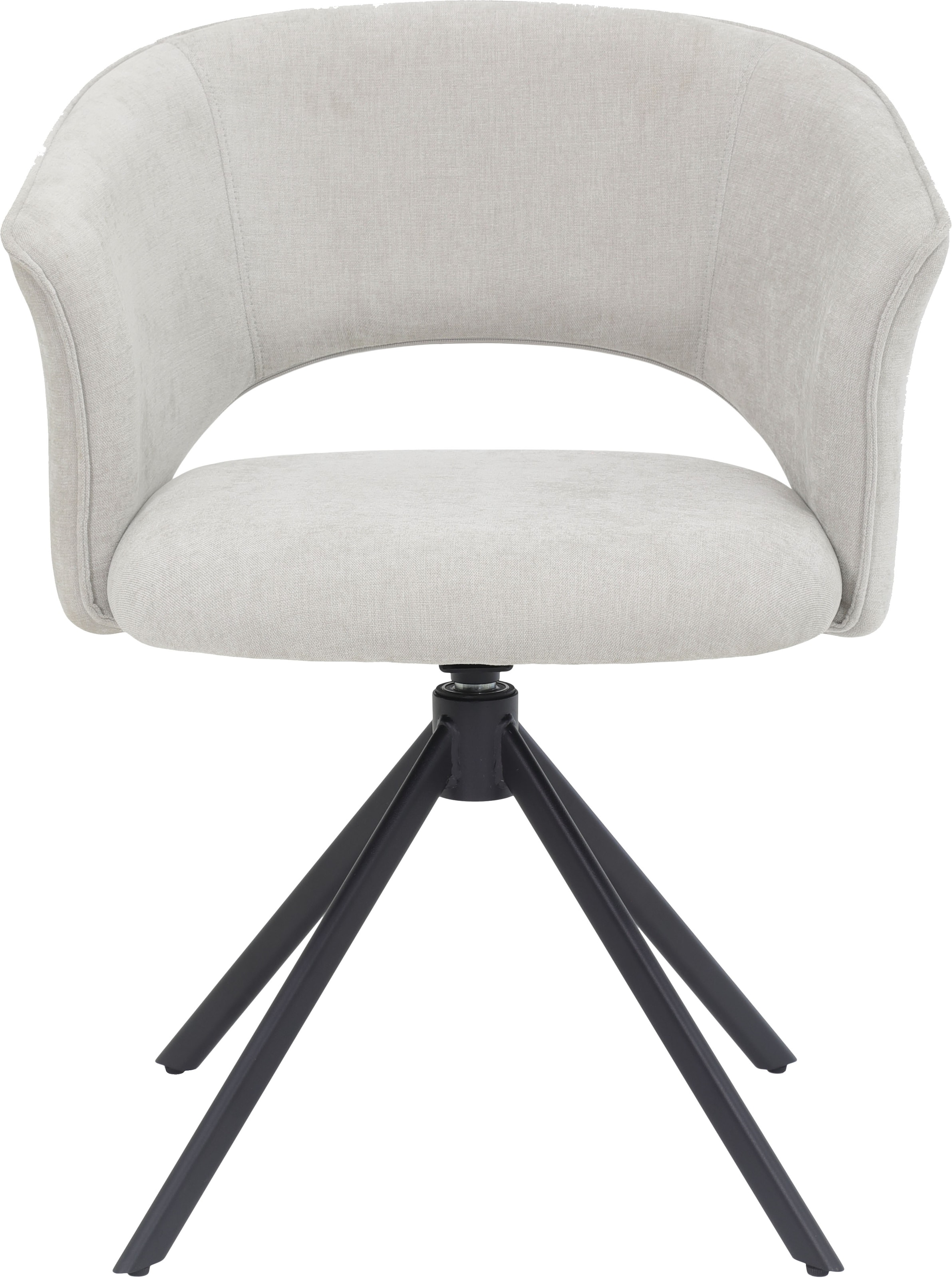 TOM TAILOR HOME Armlehnstuhl »CURVY ARMCHAIR«, (Set), 2 St., Chenille, mit Armlehnen, drehbar, Rückholfunktion, Rückenausschnitt