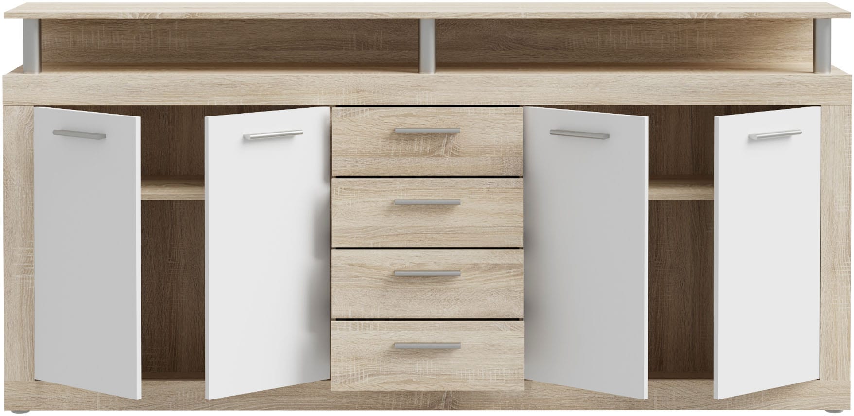 FORTE Sideboard, B/H/T 197,5/94,4/36,3 cm, viel Stauraum