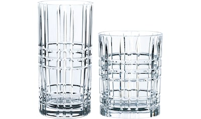 Gläser-Set »Highland Square«, (Set, 12 tlg., 6 Whisky-Gläser, 6 Longdrinkgläser)
