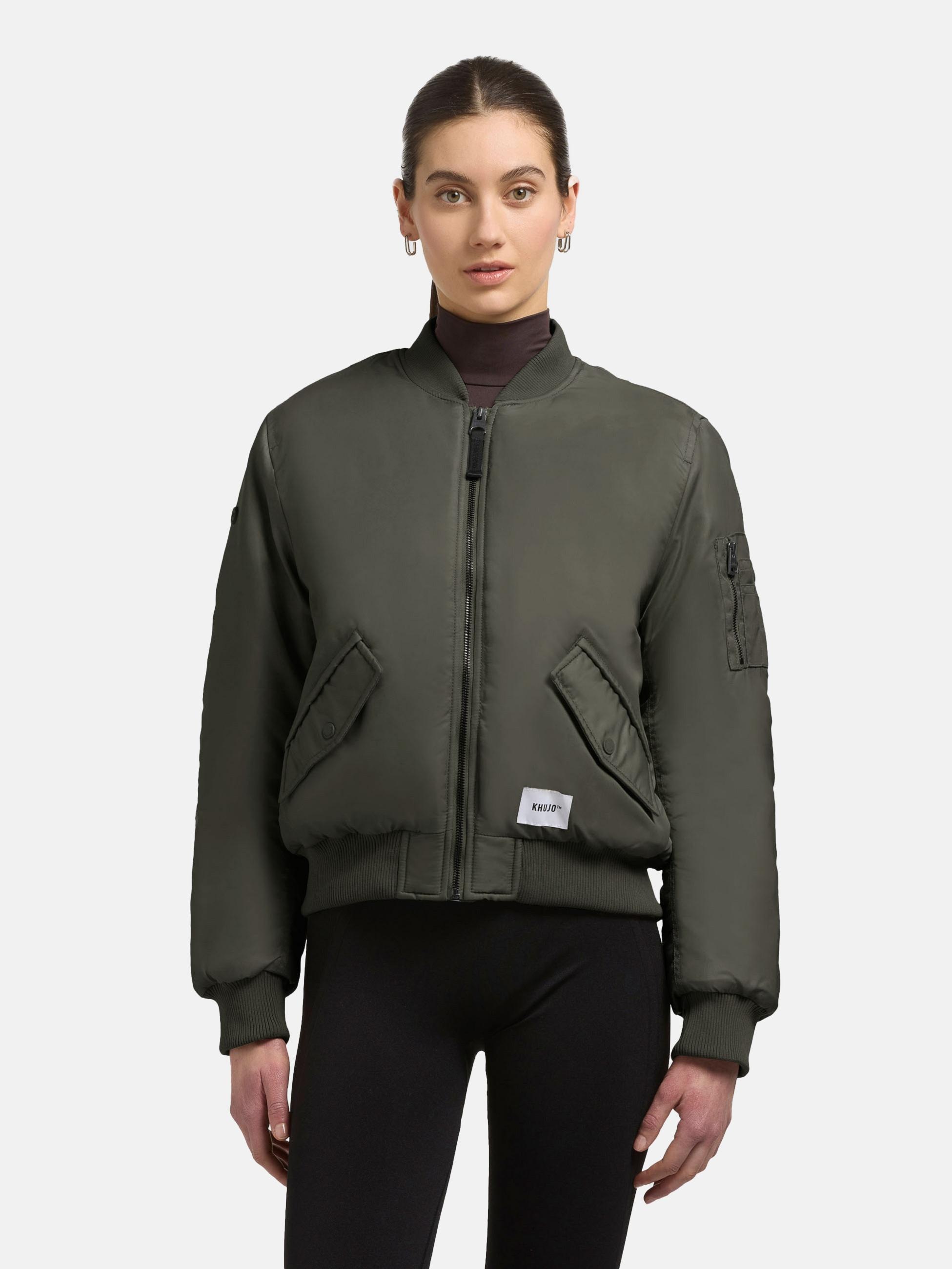 khujo Bomberjacke »Bomberjacke Kasia« ohne Kapuze Modische kurze Damen Winterjacke