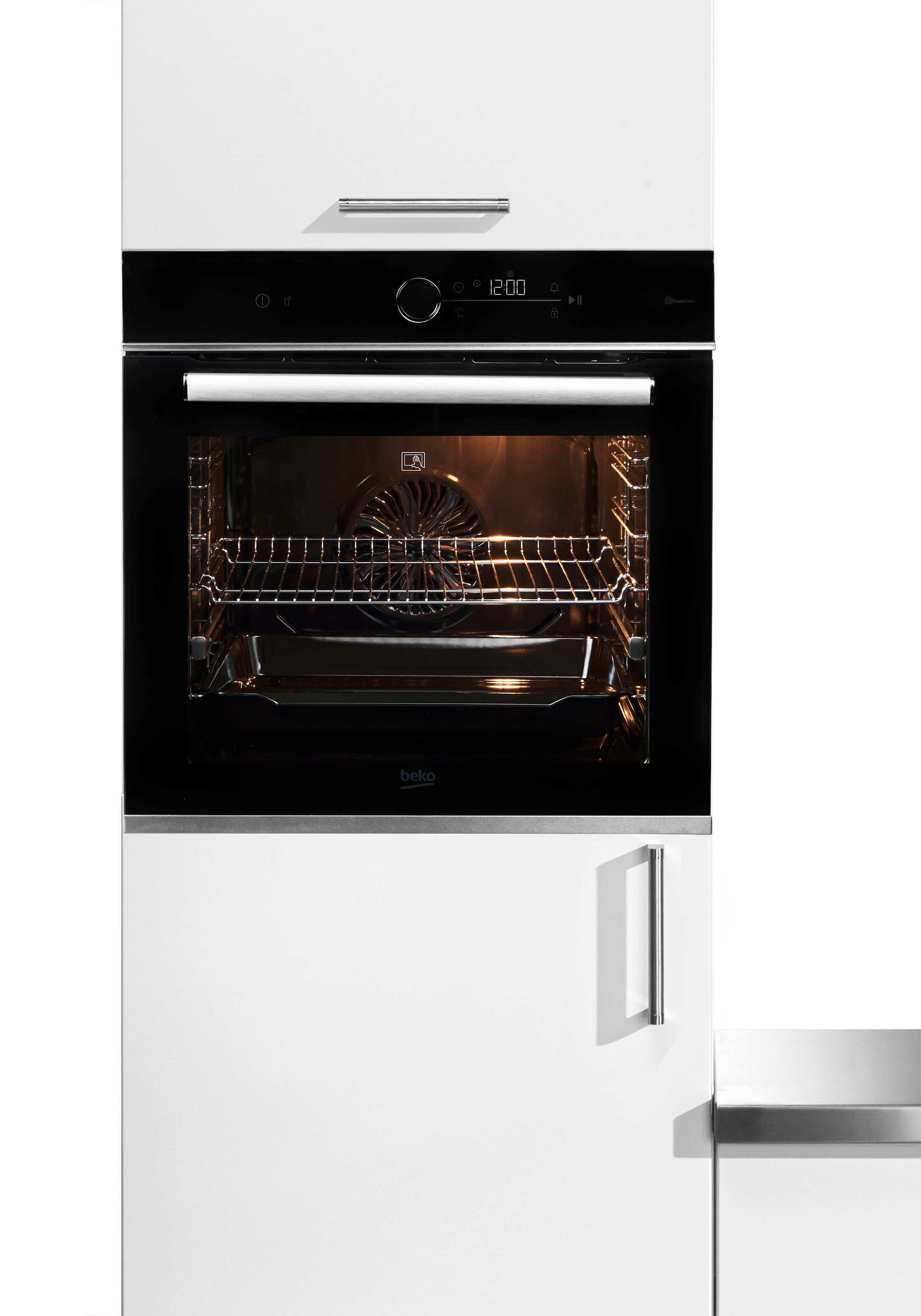 BEKO Einbaubackofen  »BBIM13400XMPSEW 7757787687«, mit 1-fach-Teleskopauszug, Pyrolyse-Selbstreinigung