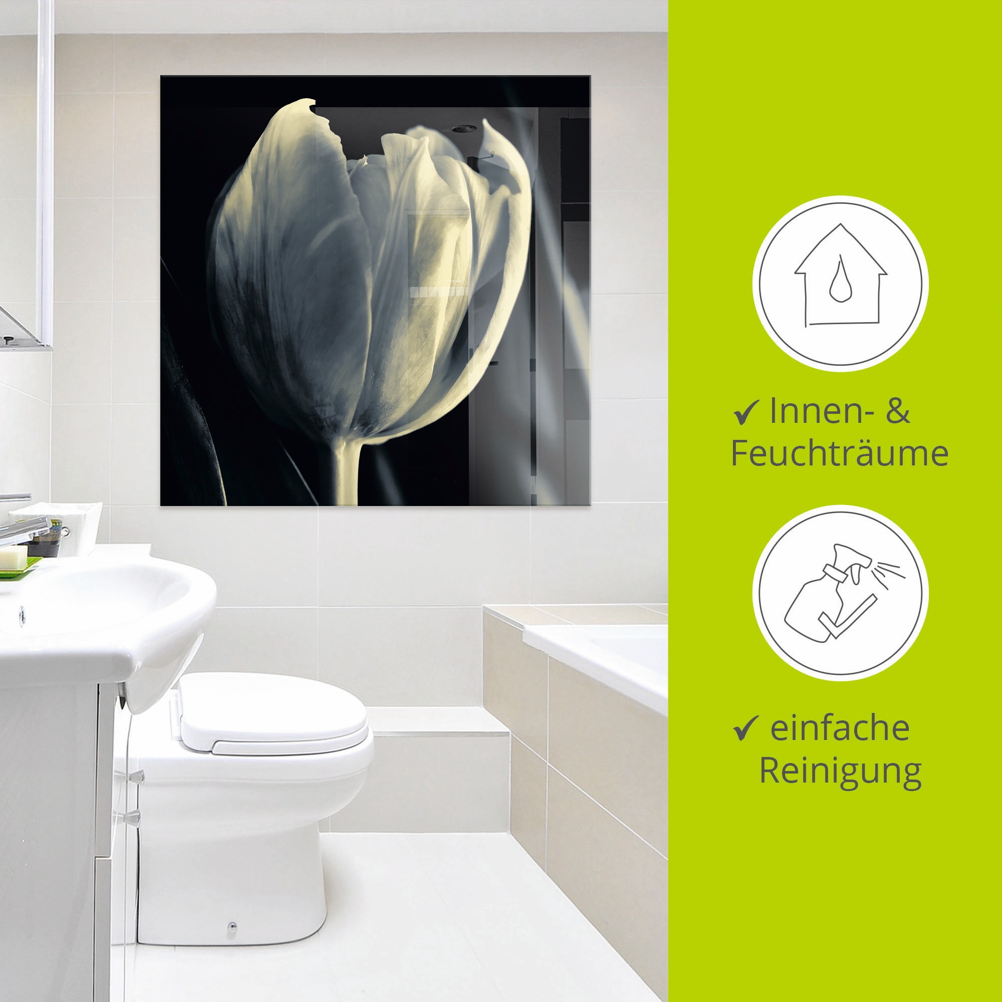 Artland Glasbild »Tulpe«, Blumen, (1 St.), in verschiedenen Größen