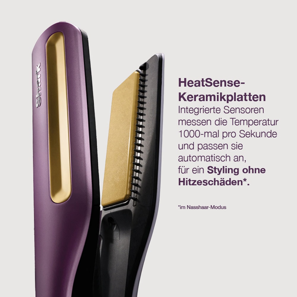 Shark Glätteisen »Shark Silki 3-in-1 HT401EUPU« VIELSEITIGES STYLING: Stretchen, Formen, Locken oder Glätten