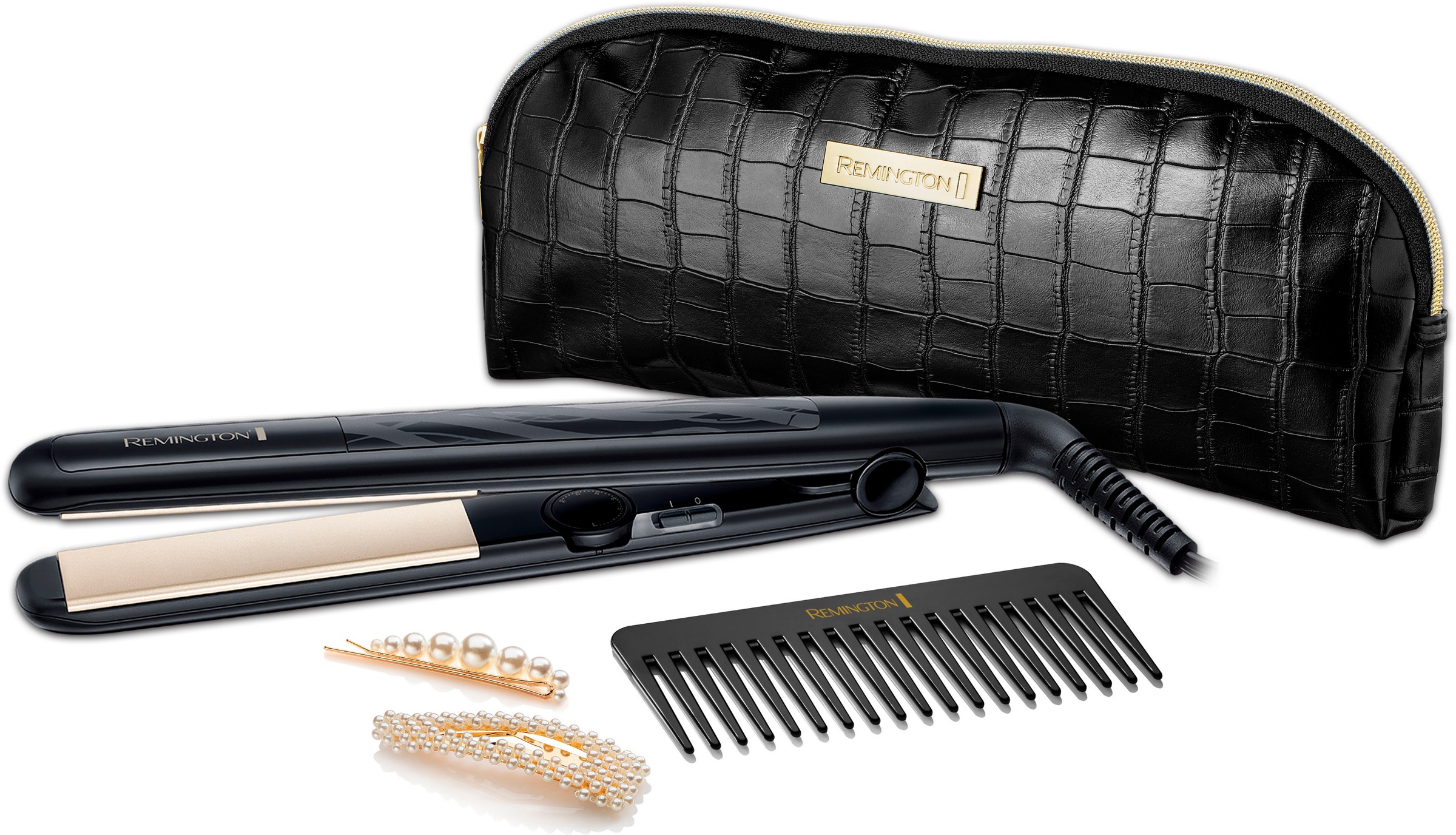 Remington Glätteisen »S3505GP«, Keramik-Turmalin-Beschichtung, Style Edition Geschenk Set kaufen