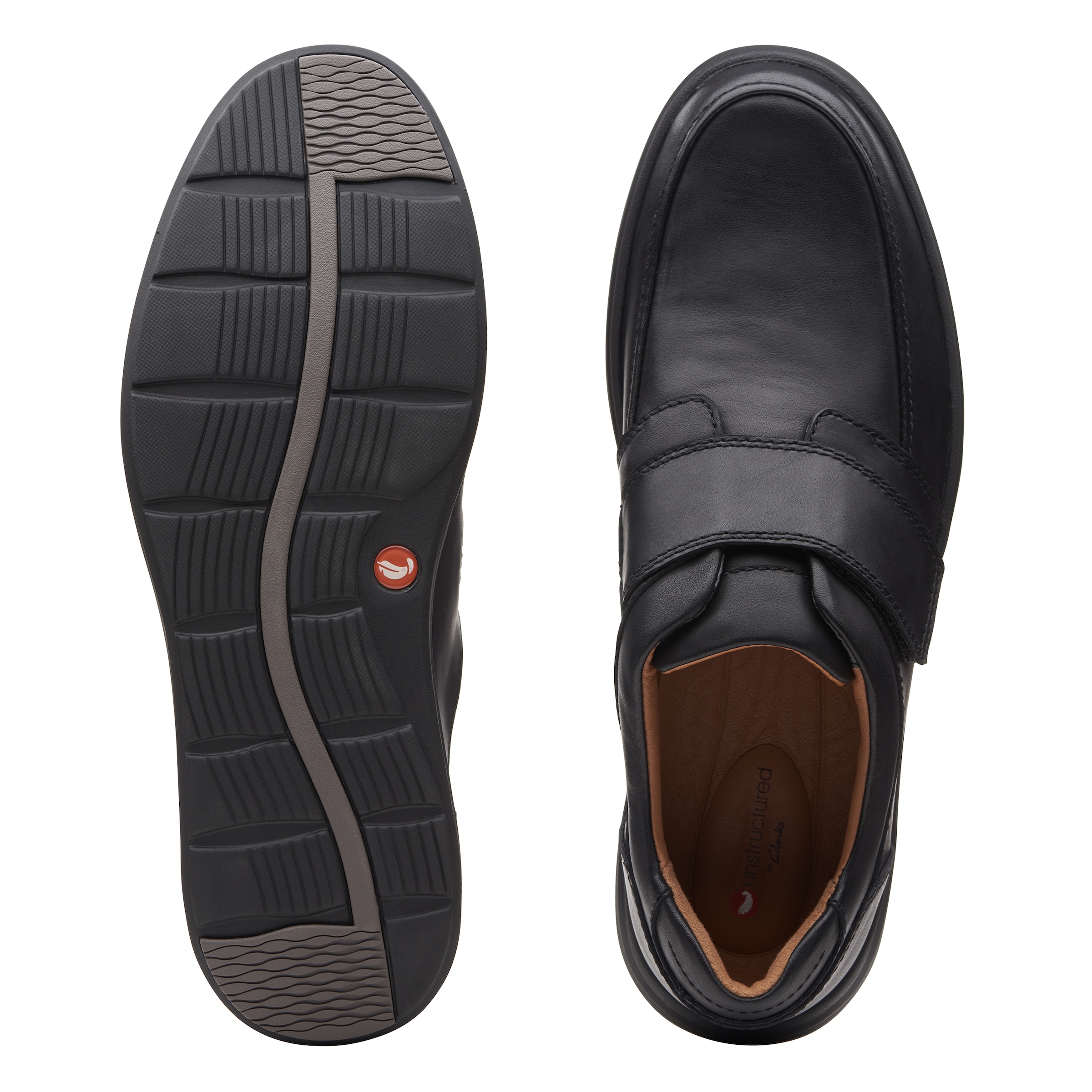 Clarks Klettschuh »Un Abode Strap«, Komfortschuh, Slipper, Festtagsschuh Herausnehmbares Fußbett