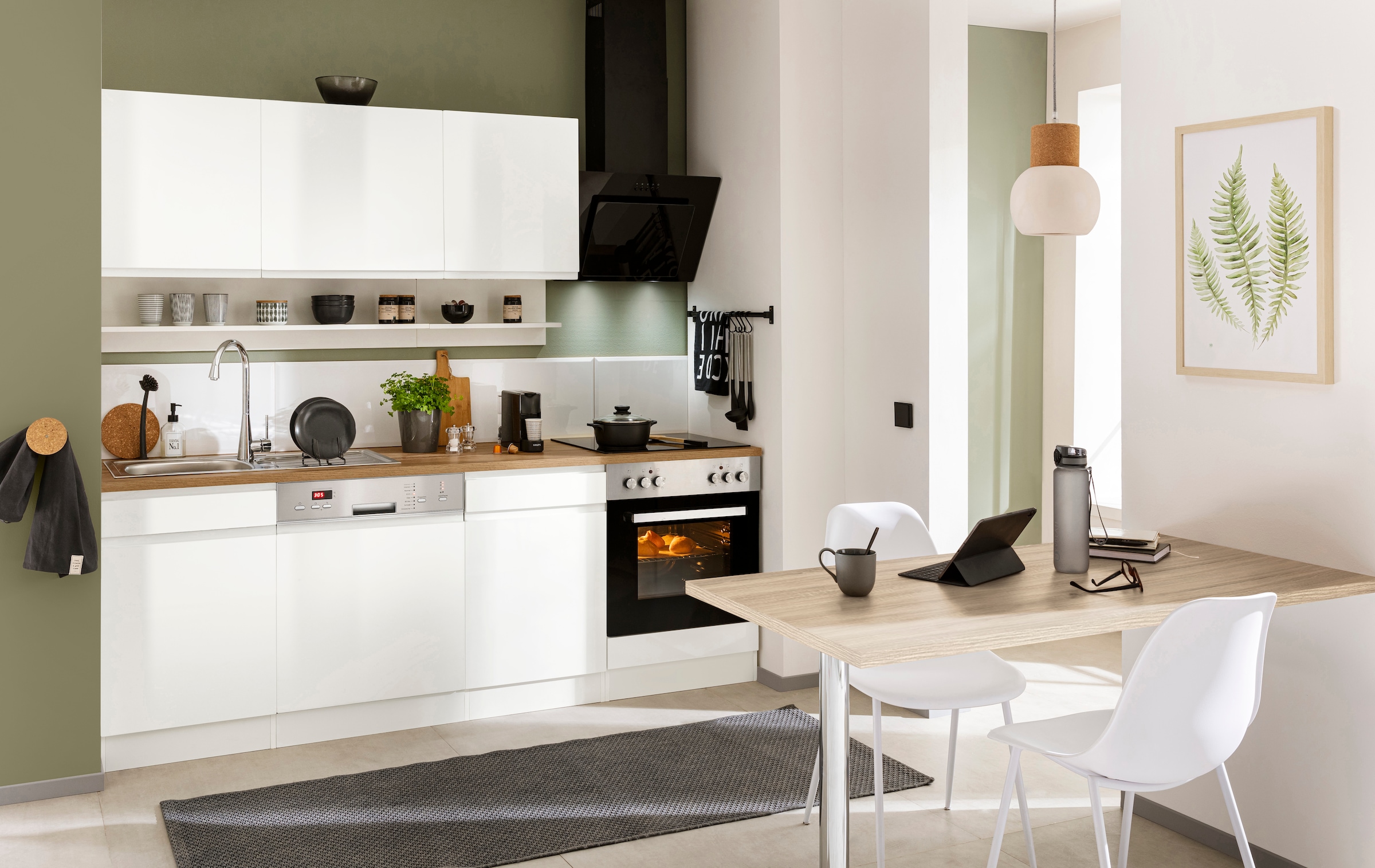 KOCHSTATION Tresentisch »KS-Virginia« 138 cm breit, ideal für kleine Küchen