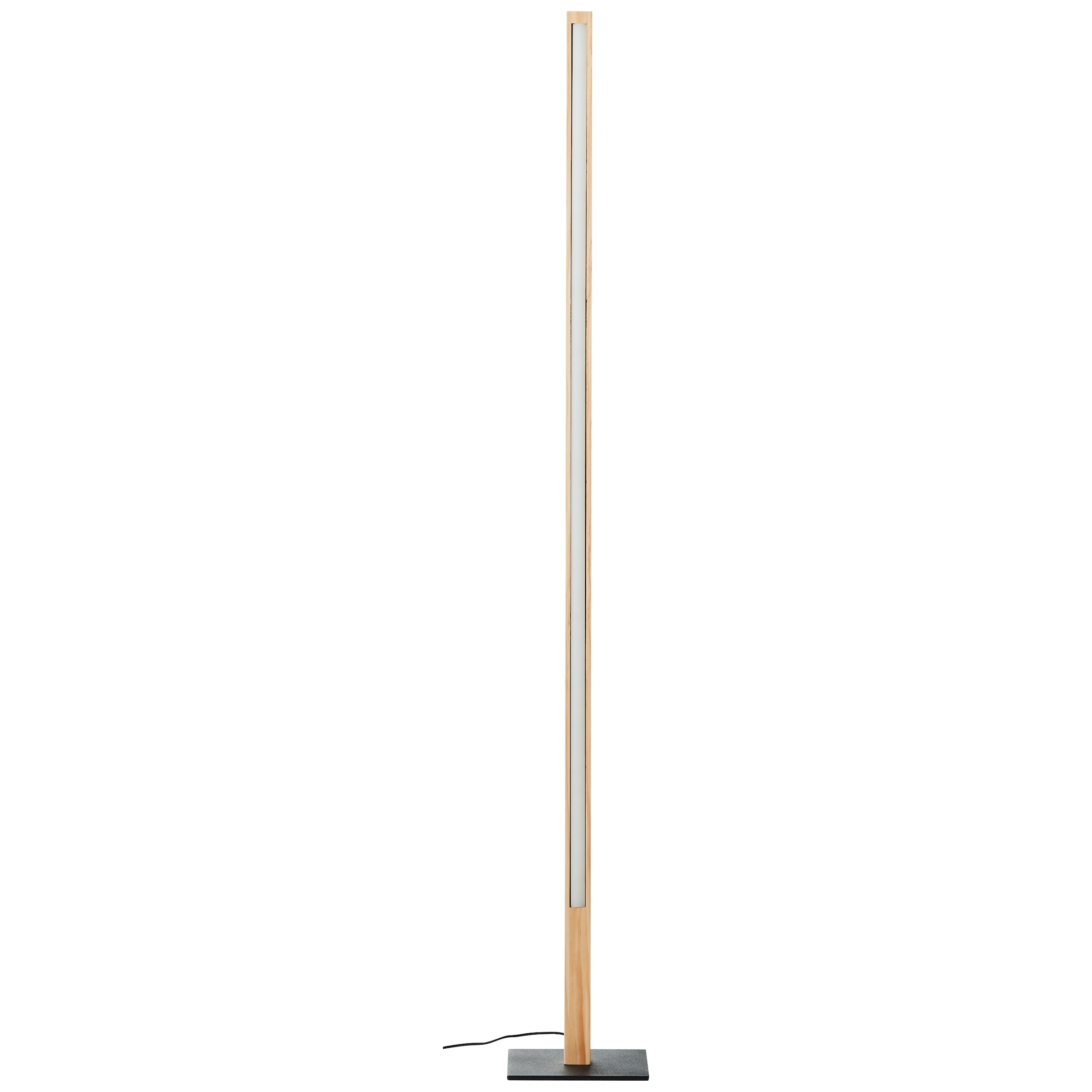 Brilliant LED Stehlampe »Arion«, aus Holz, 120 cm Höhe, 1400 lm, 3000 K, Metallfuß