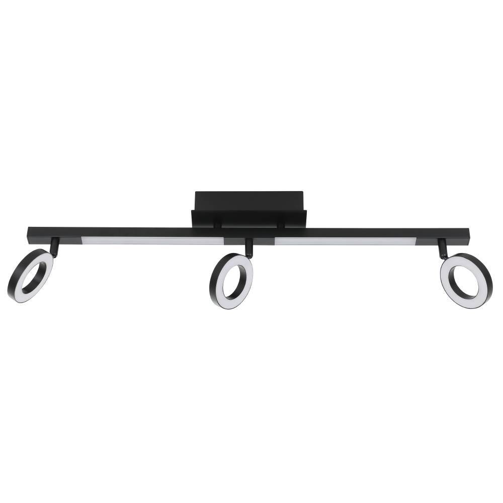 EGLO Deckenspot »CARDILLIO 2 Deckenlampe, schwarz, 3 flammig, schwenkbare Lampenköpfe«, Leuchtmittel LED-Modul | LED fest integriert, Spot, warmweißes Licht, Wohnzimmer, Esszimmer, Küche, Flur, 68,5x8,5cm