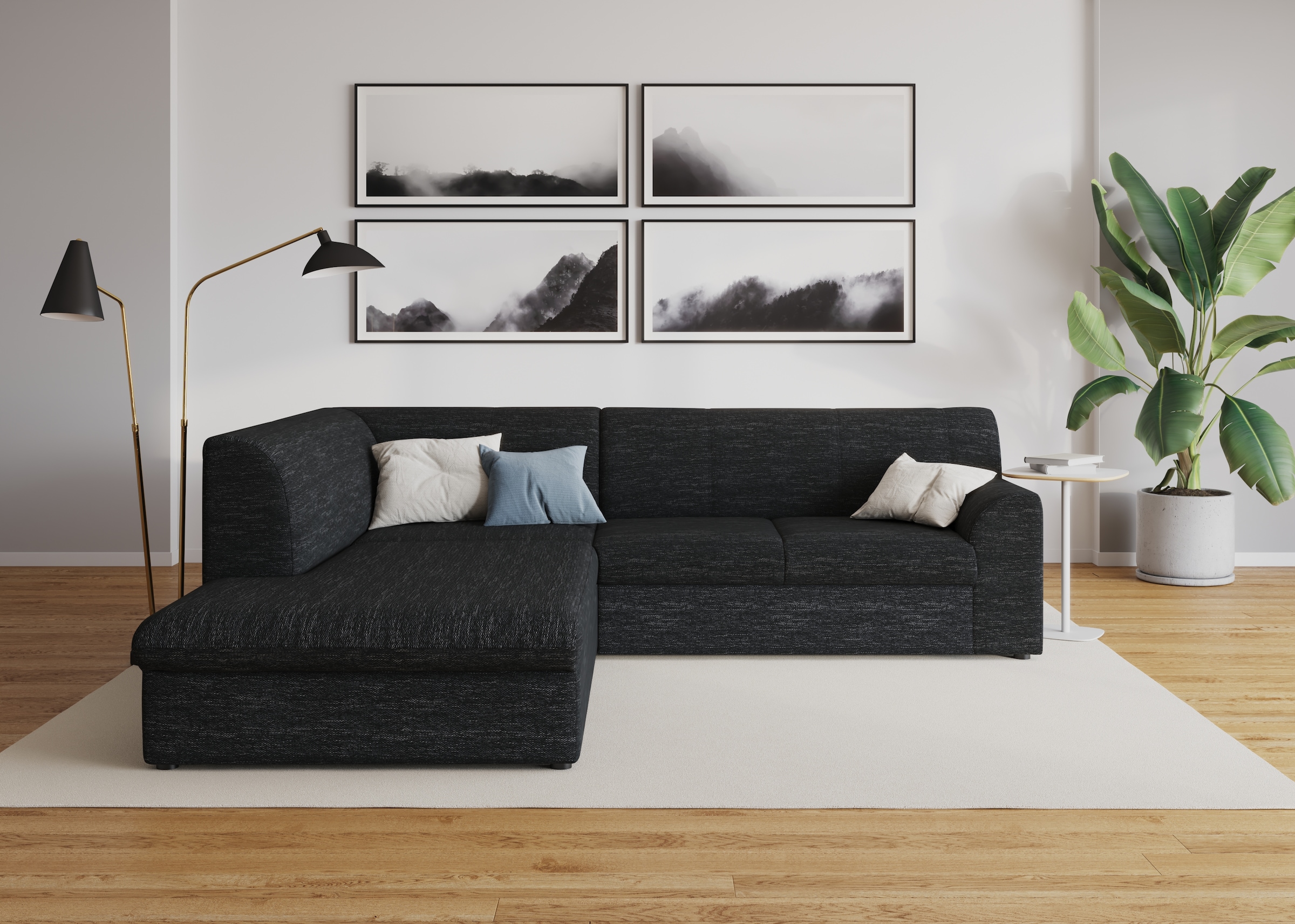 DOMO collection Ecksofa »Topper L-Form«, mit Ottomane, wahlweise mit Schlaffunktion