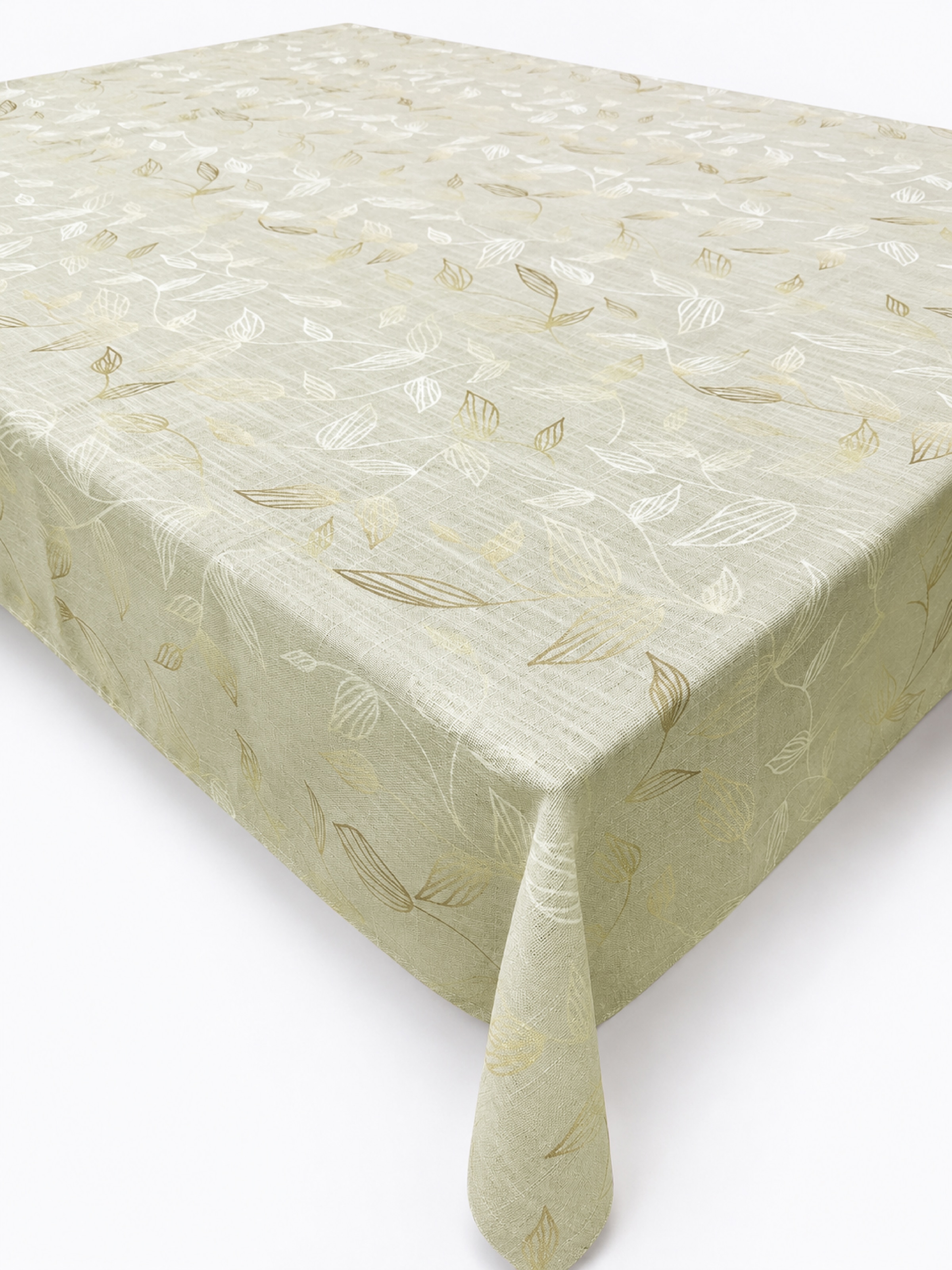 OTTO home Tischdecke "Raffon" Leinen Optik mit Blattmotiv, Wohn - Esszimmer Dekoration