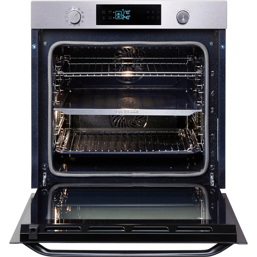 Samsung Pyrolyse Backofen »NV75K5571BS/EG«, NV75K5571BS, mit Teleskopauszug nachrüstbar, Pyrolyse-Selbstreinigung, mit Automatikprogrammen