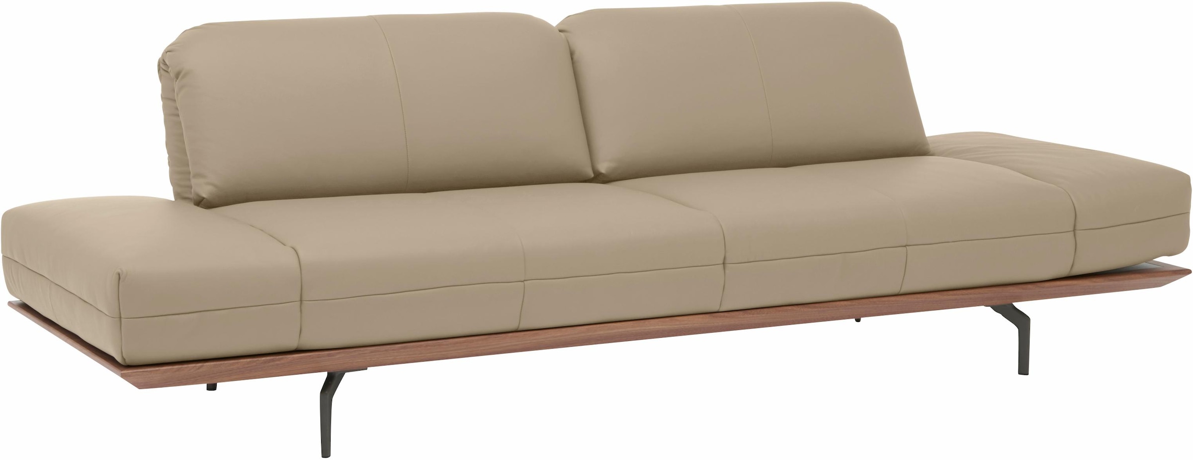 Creation BY ROLF BENZ 3-Sitzer »CR.420, Designsofa, Loungesofa«, in 2 Qualitäten, Holzrahmen in Eiche Natur oder Nußbaum, Breite 232 cm