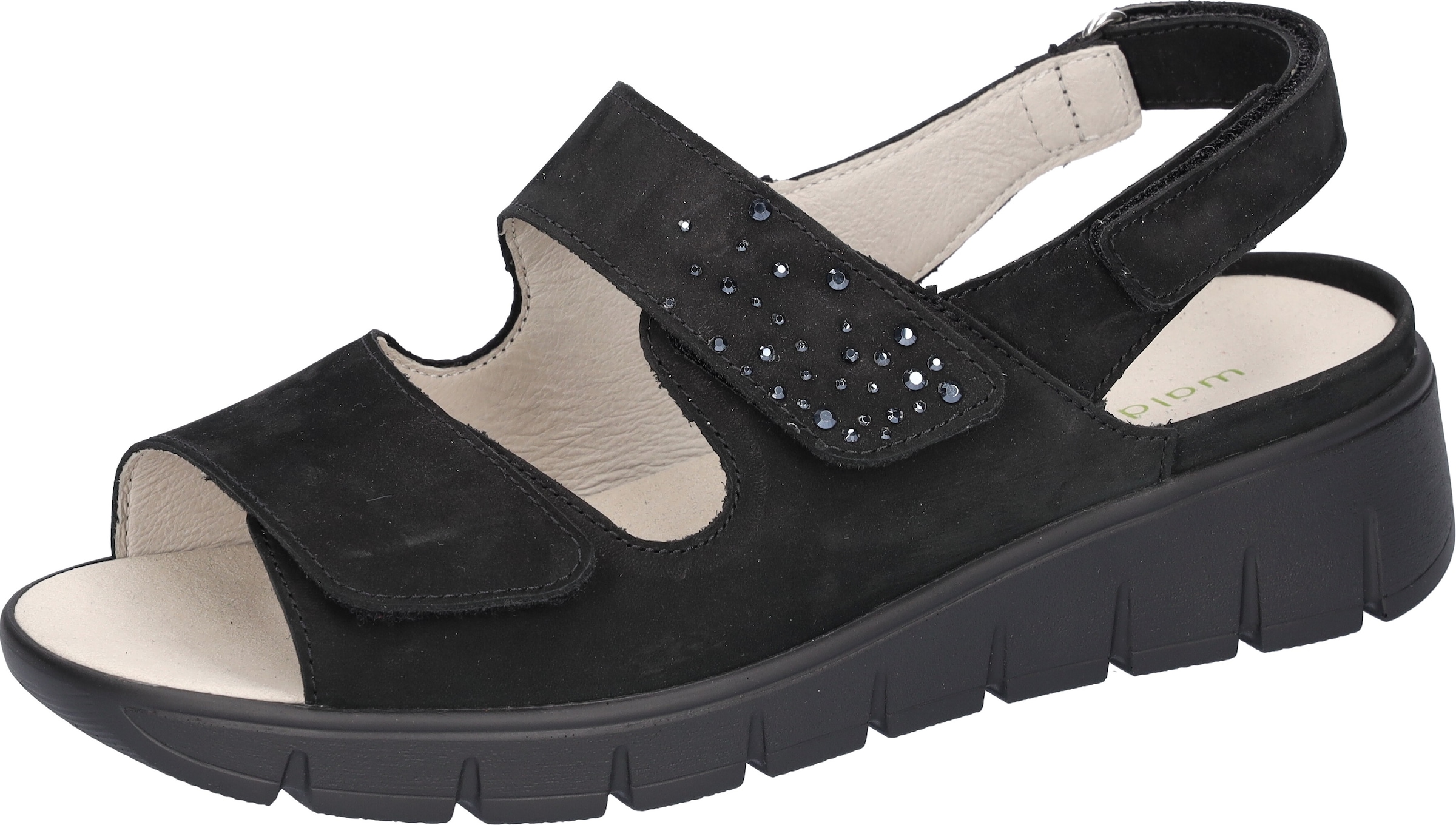 Waldläufer Sandale »M-Wiola«, Sommerschuh, Sandalette, Keilabsatz, in extraweiter Schuhweite M