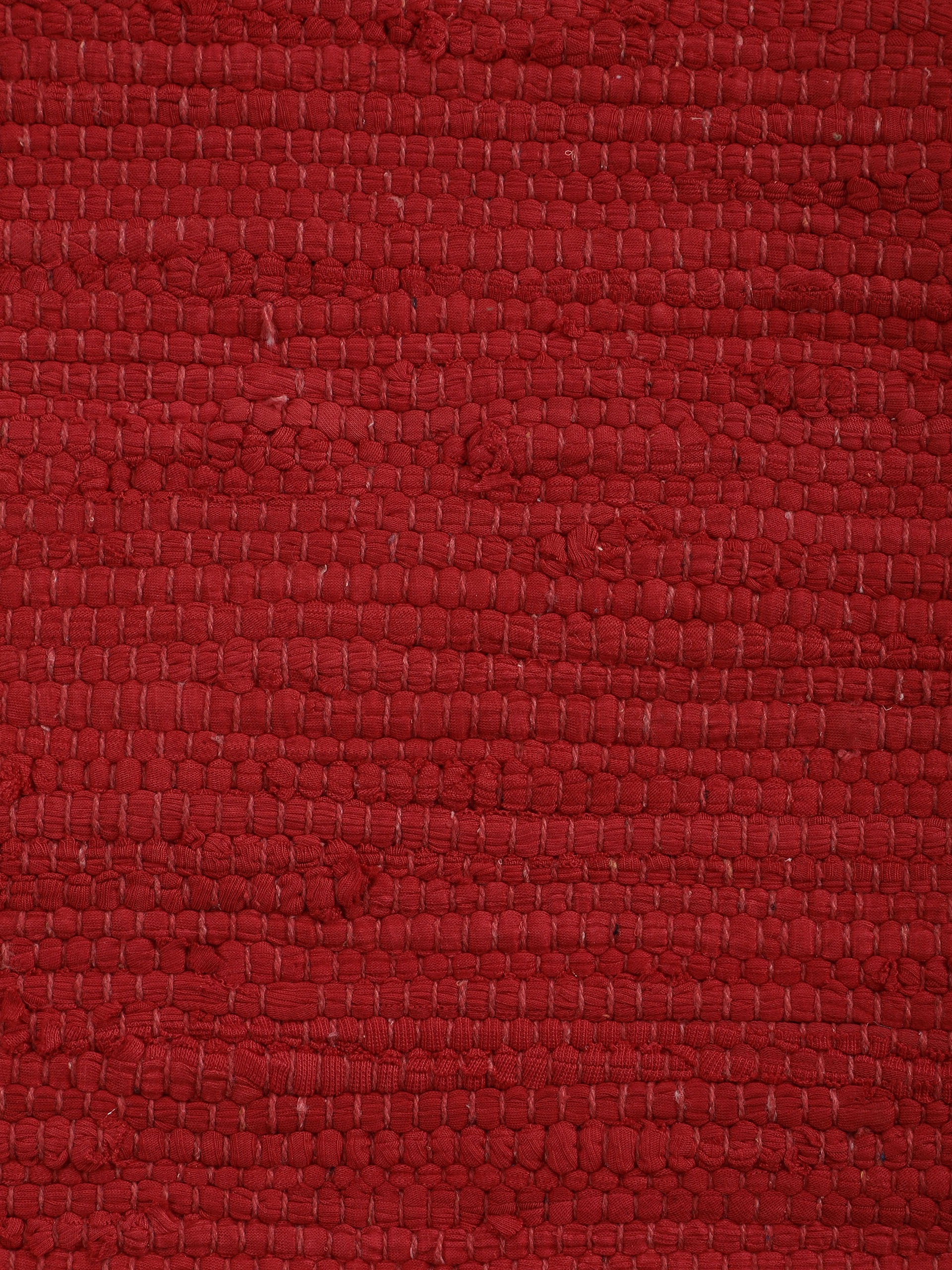 carpetfine Teppich »Kelim Chindi uni«, rechteckig, 5 mm Höhe, Wendeteppich, reine Baumwolle, handgewebt, Uni-Farben, mit Fransen