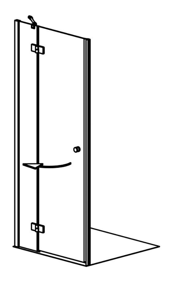 maw by GEO Eckdusche »AF300« mit Drehtür